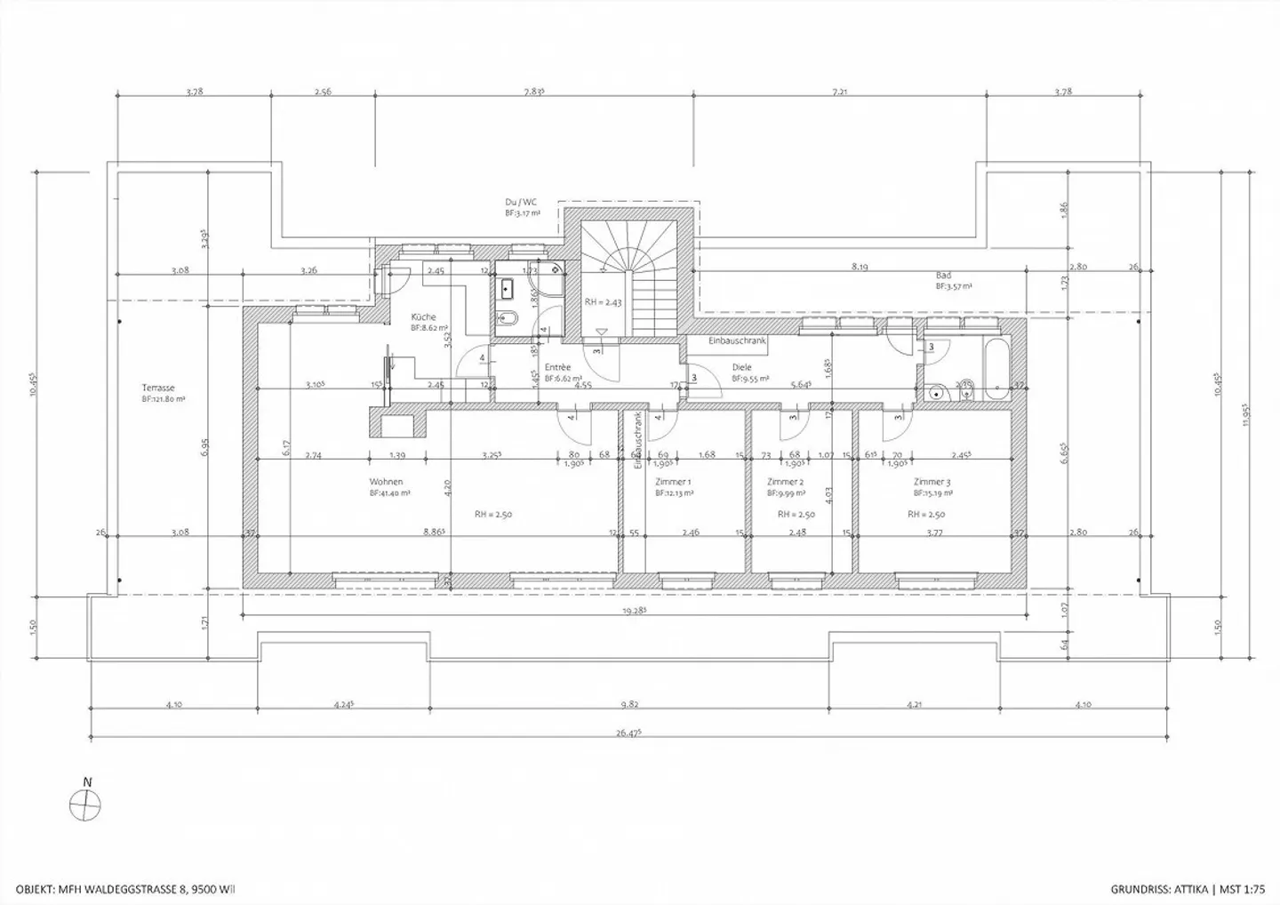 Appartamento attico 4.5 camere ultra moderno con panorama a 360° - Foto 13 di 13