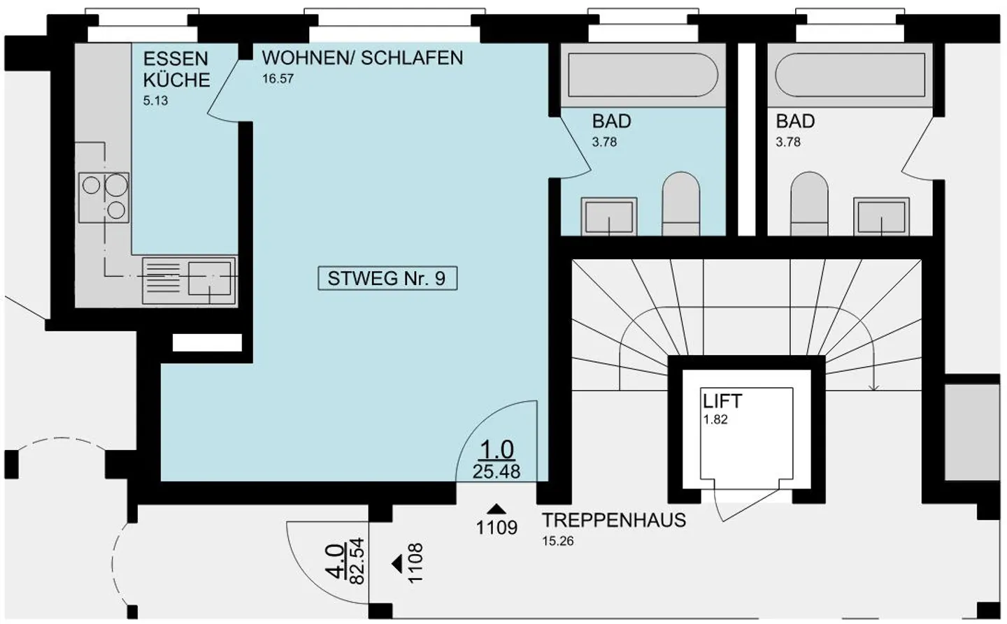 Schöne 1.5-Zimmerwohnung im Herzen von Klosters per 1. April 2026 - Foto 11 von 12