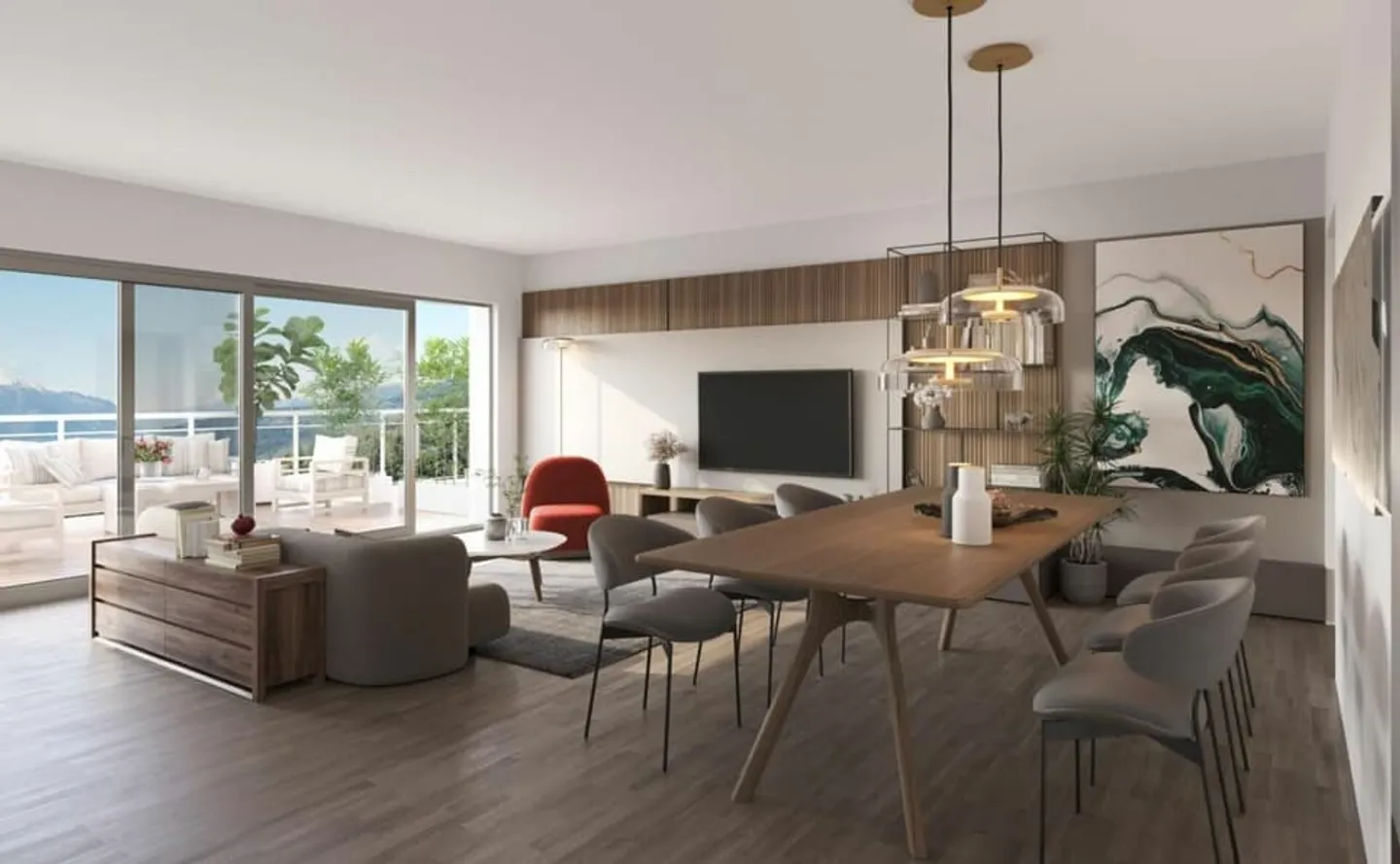 3,5-Zimmer-Wohnung in Corin-de-la-Crête - Foto 7 von 13