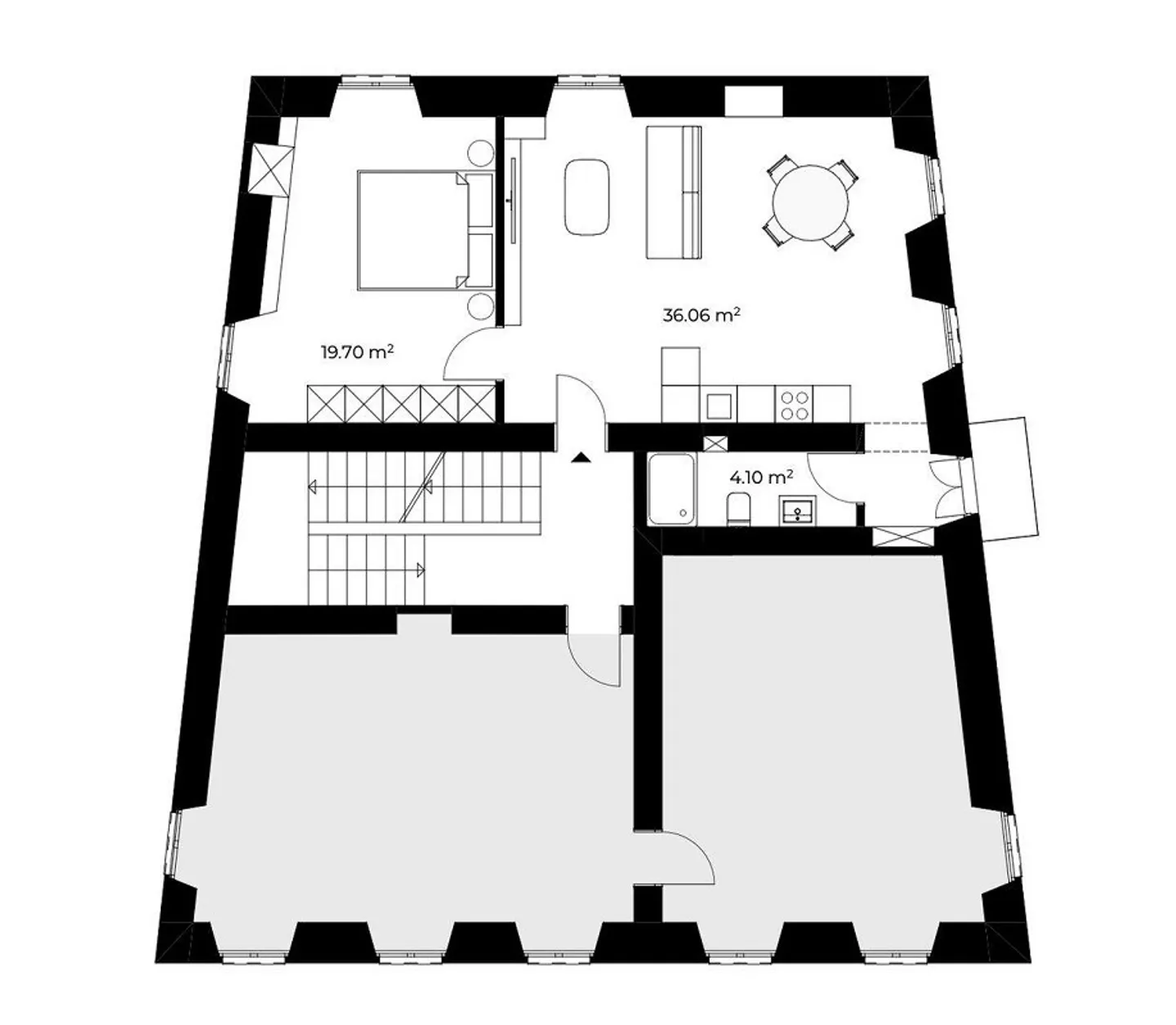 Elegant 2.5-room apartment completely renovated | Elegant ... - Photo 4 of 4