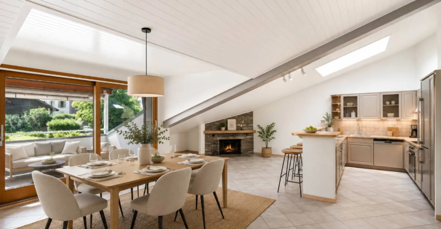Close to Vevey: bright 4.5 rooms with independent office - Photo 1 of 10