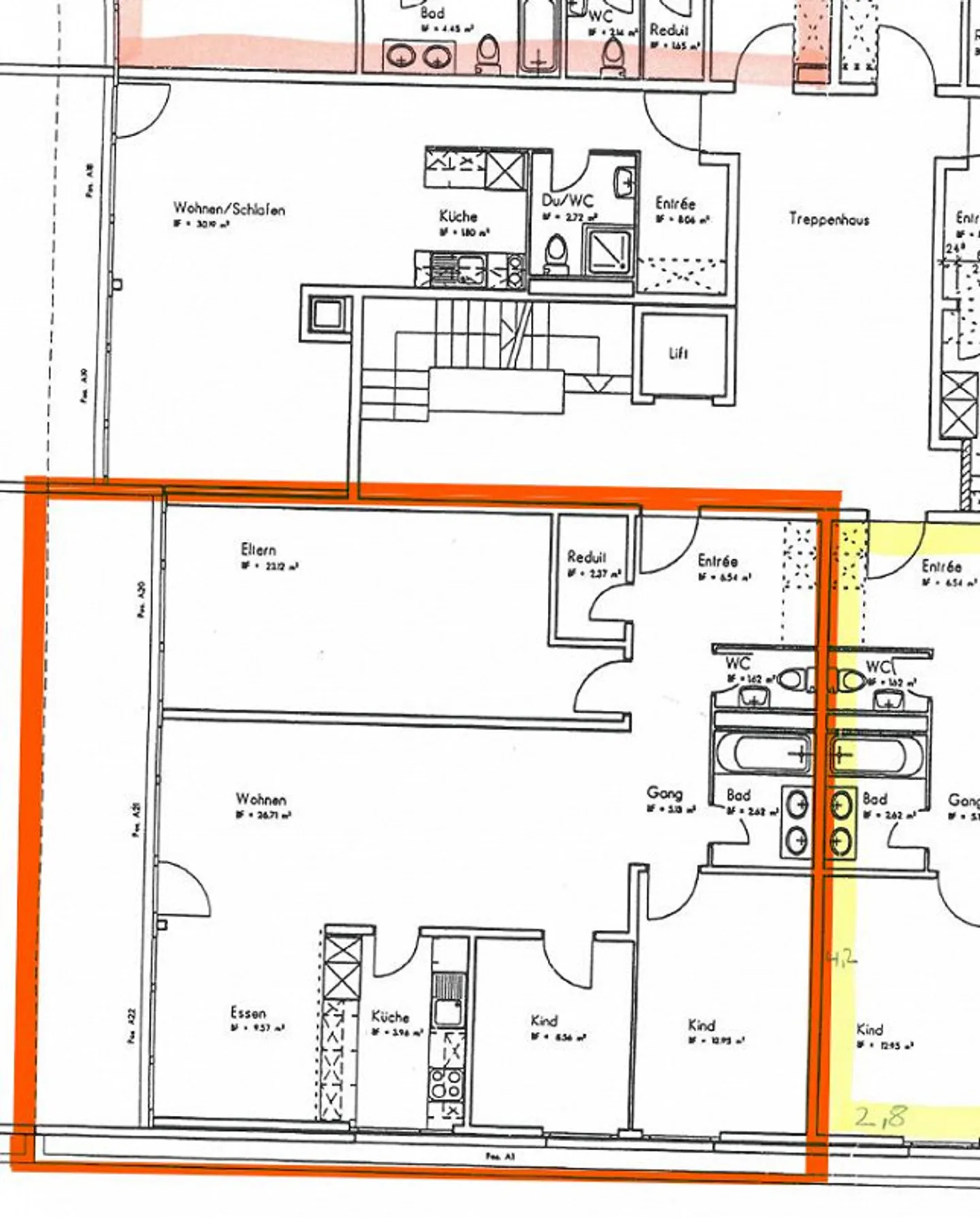 Belle grande appartement de 4.5 pièces au rez-de-chaussée - Photo 2 sur 2