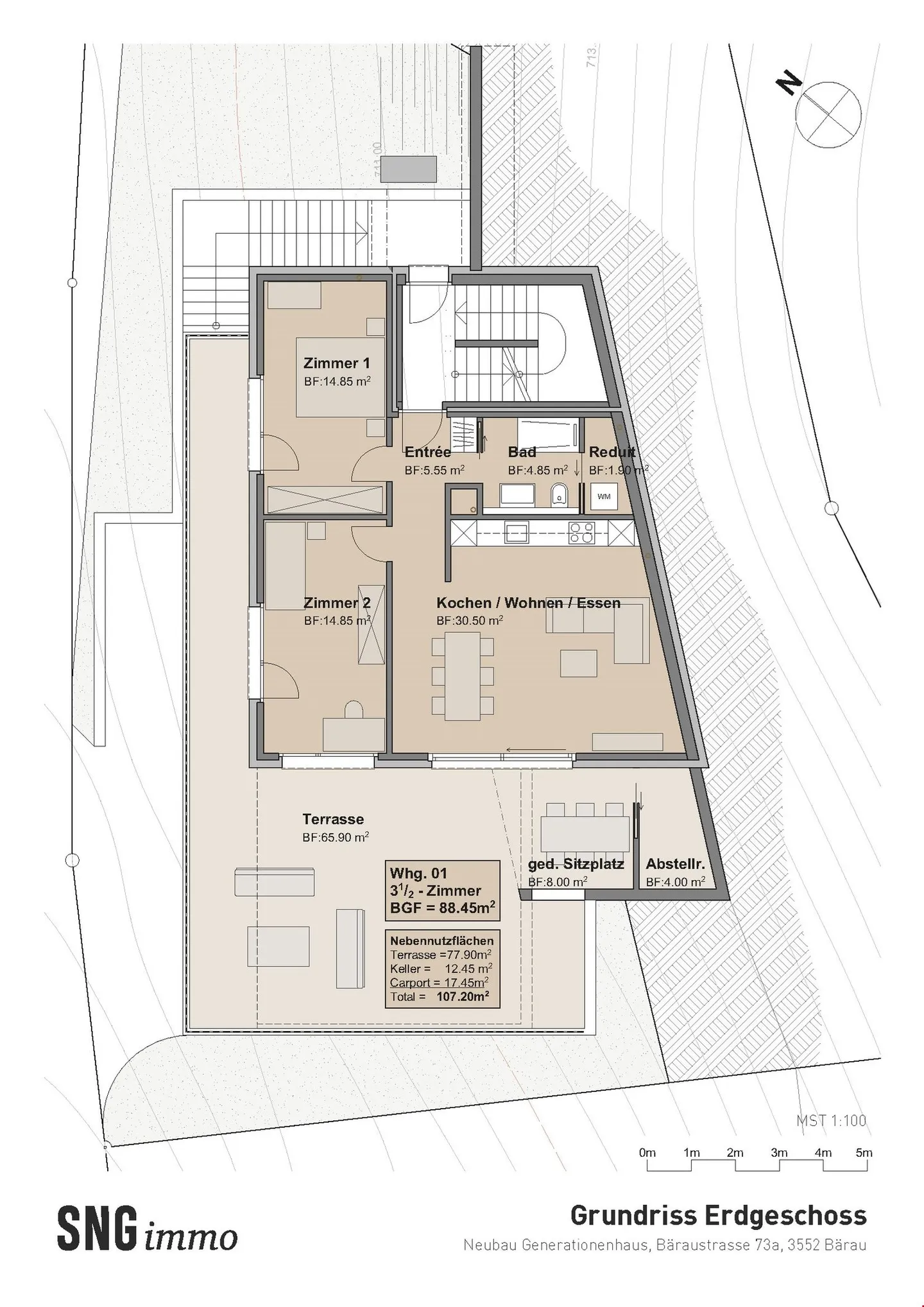 Casa bifamiliare di nuova costruzione in vendita a Bärau - Foto 5 di 13