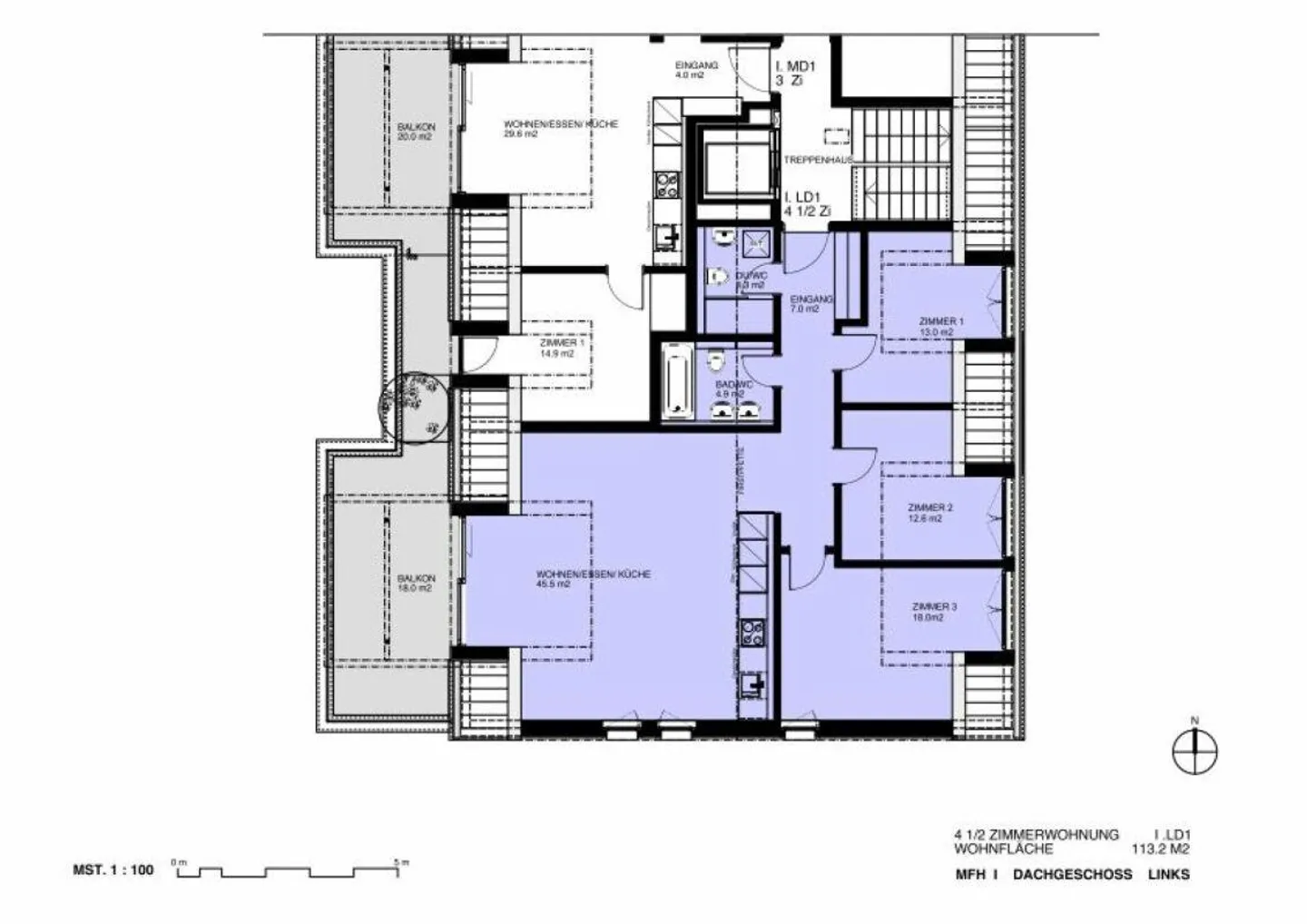 Sonnige 4.5-Zimmer-Penthouse - Foto 19 von 19