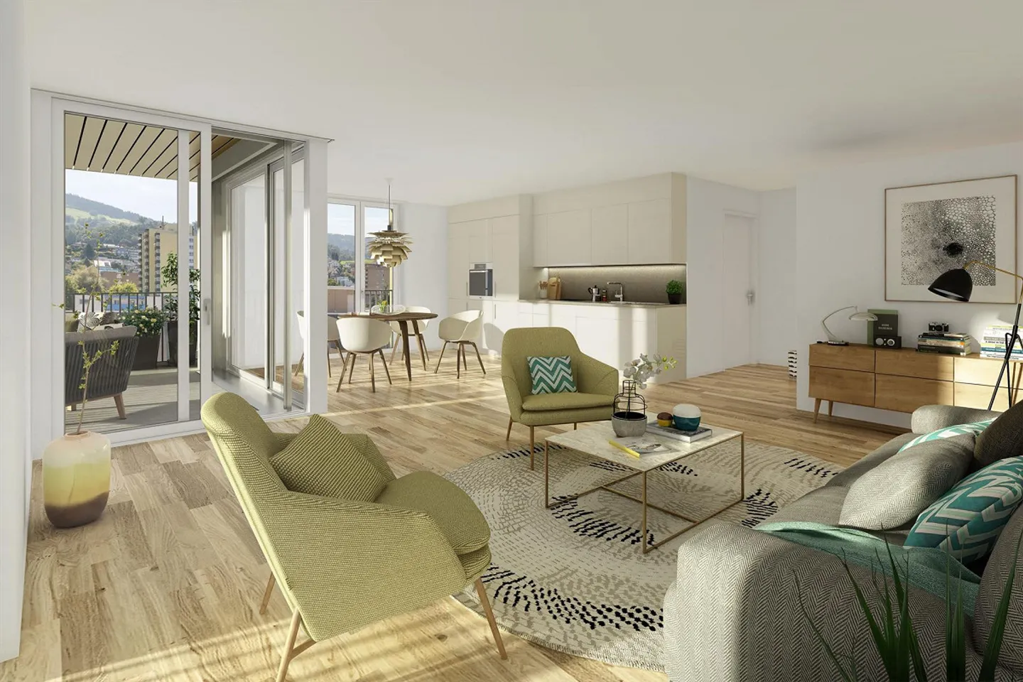 Modernes 2.5-Zimmer-Apartment - Foto 2 von 5
