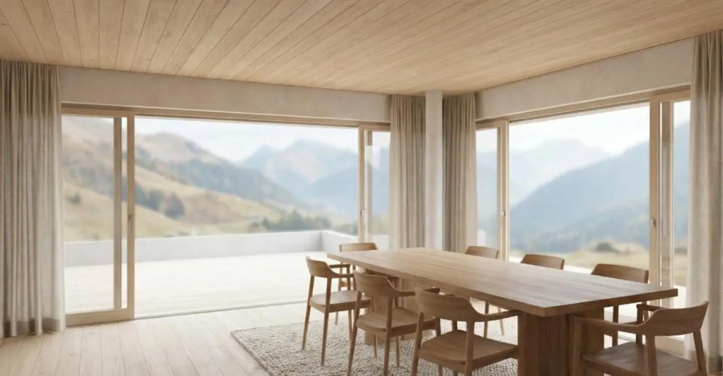 Chalet de charme, terrasse Sud 44 m² et vue alpine dégagée _ LOT 1 : Un 3.5 Pièces Rare - Photo 1 of 7
