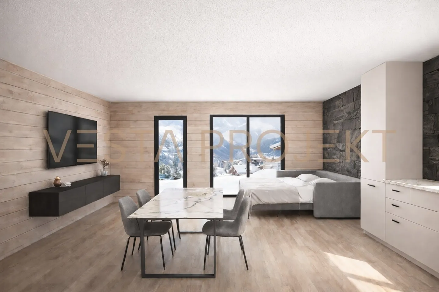 Progetto eccezionale 3 complesso di chalet - Foto 7 di 10