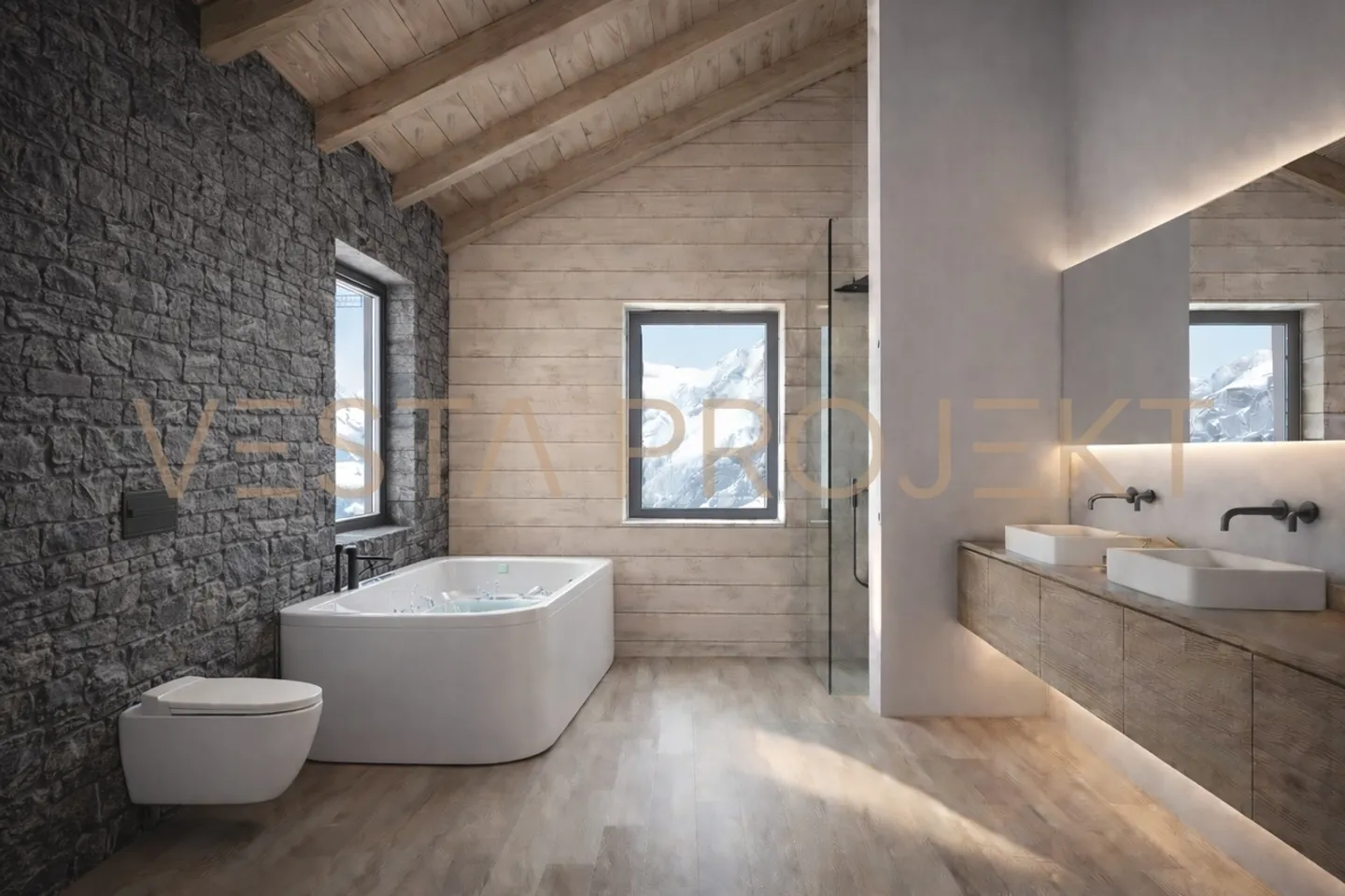 Progetto eccezionale 3 complesso di chalet - Foto 9 di 10