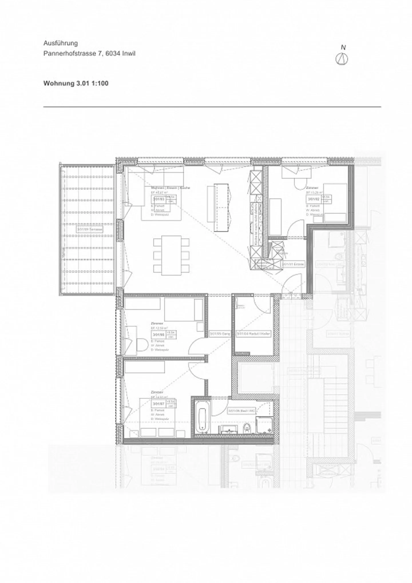 Grosszügige 4.5-Zimmerwohnung Attika im Herzen von Inwil - Photo 11 sur 11