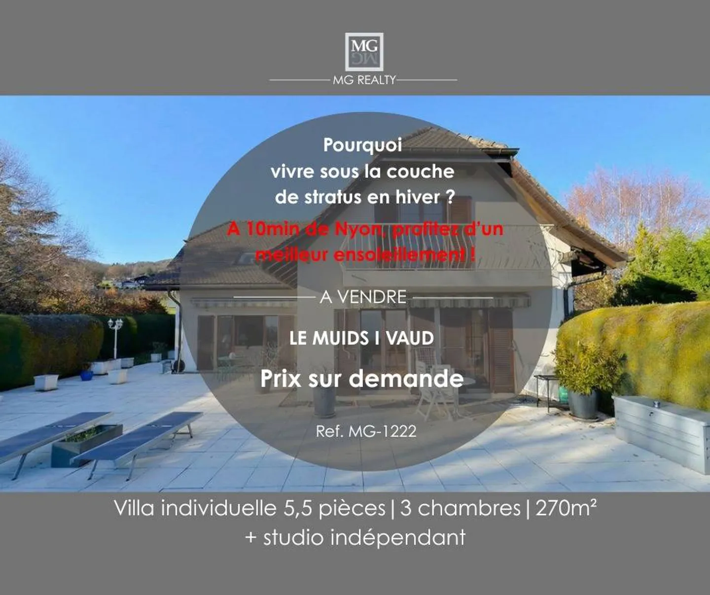 Eine Villa mit Seeblick, Ruhe und großzügigen Volumen? - Foto 1 von 11