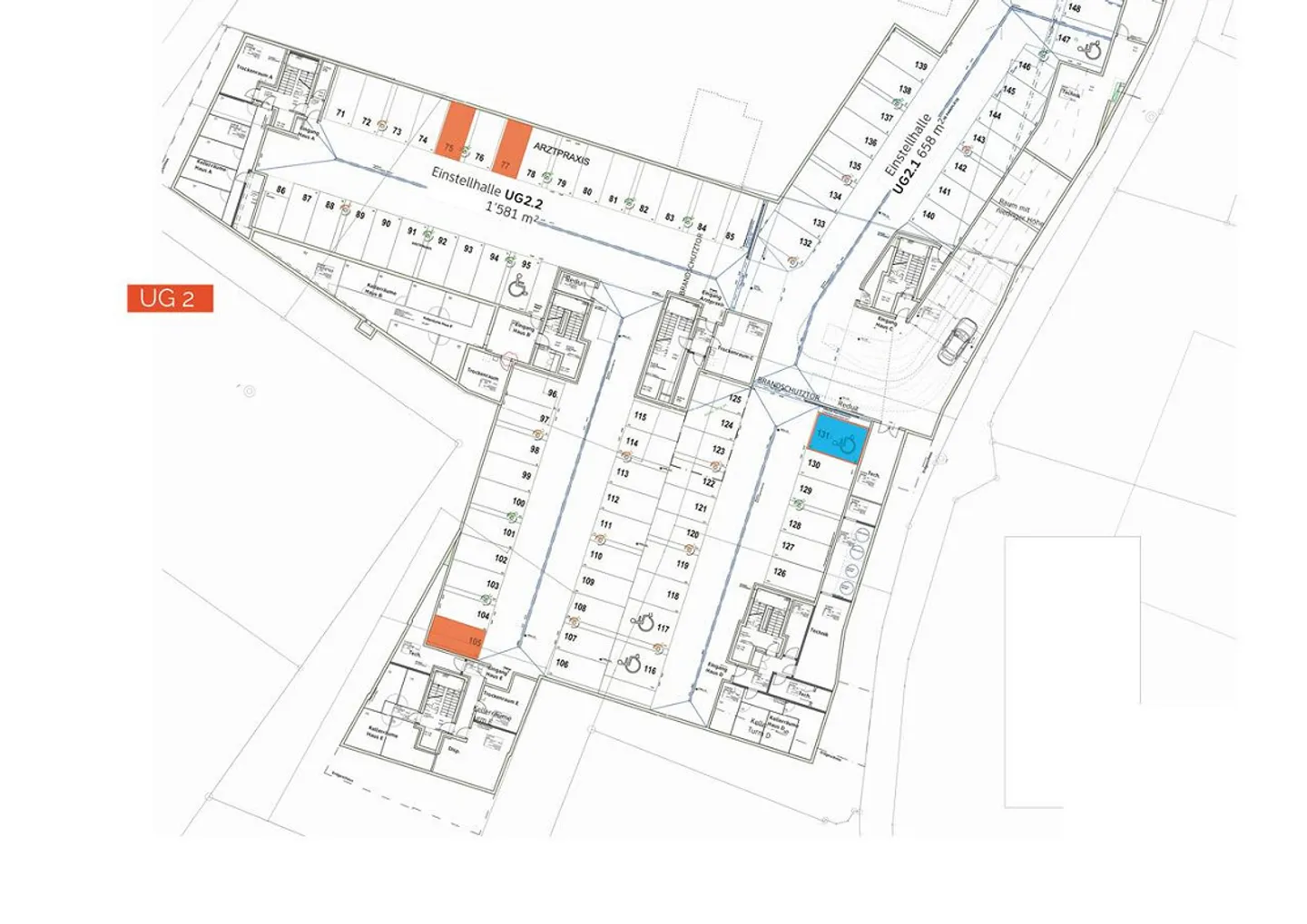 Place de parking au centre d'Altdorf - Photo 2 sur 2