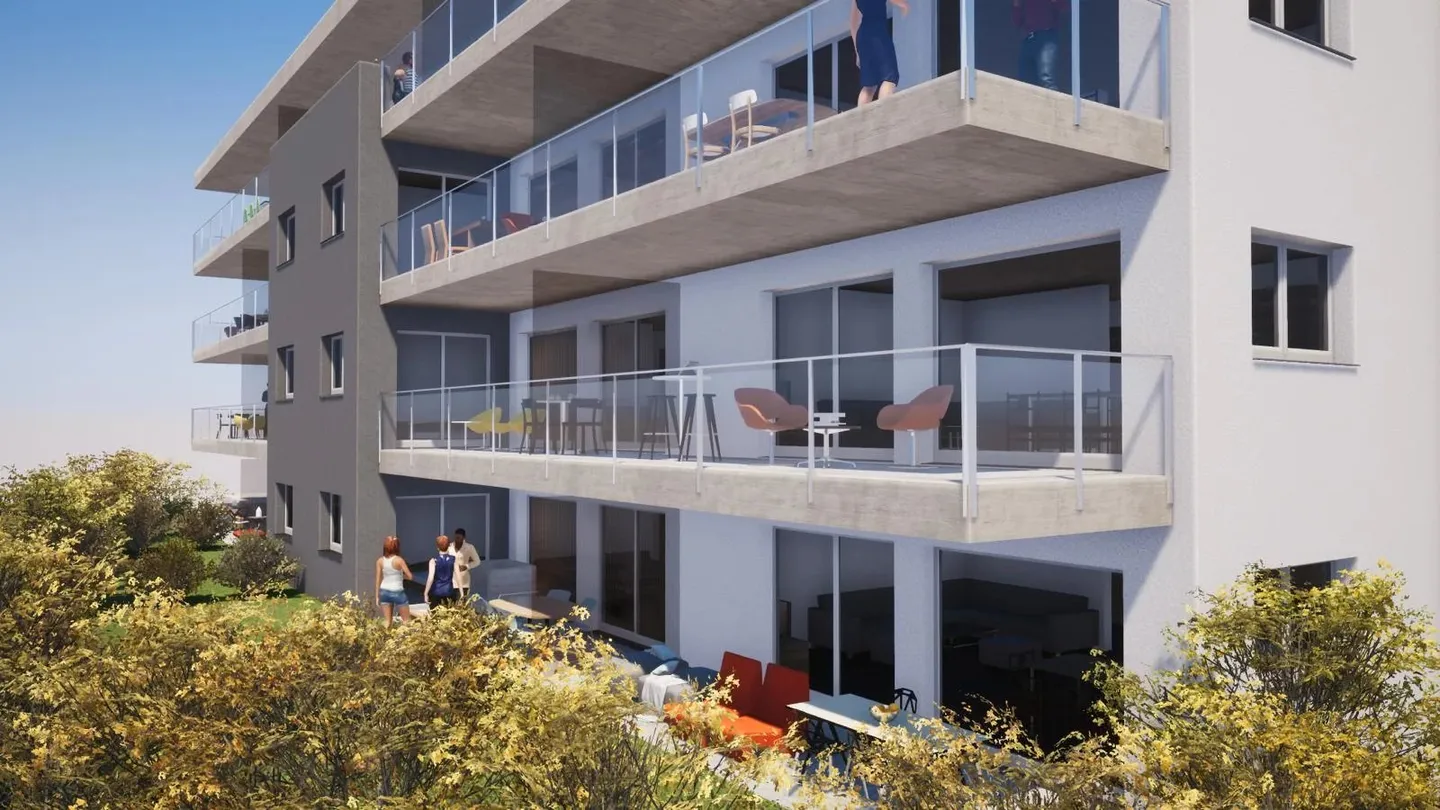 Bright Top-Floor Apartment in Aproz - Photo 1 of 8