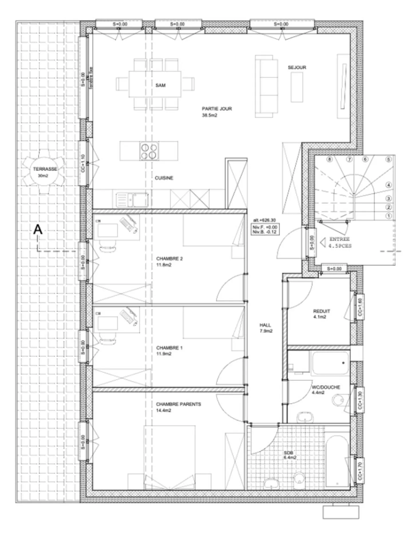 NEW BUILD 4.5-room penthouse (House A or House B) - Photo 4 of 8