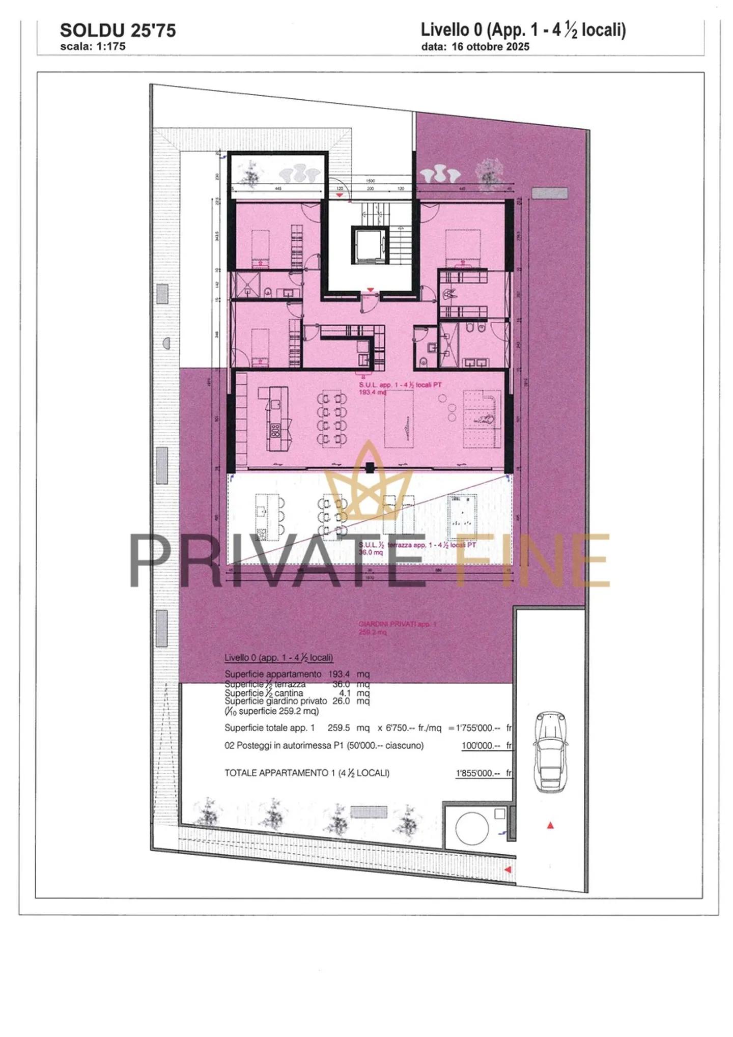 Résidence SOLDU 25'75 - Appartement de rez-de-chaussée 4.5 pièces avec jardin (54) - Photo 8 sur 8