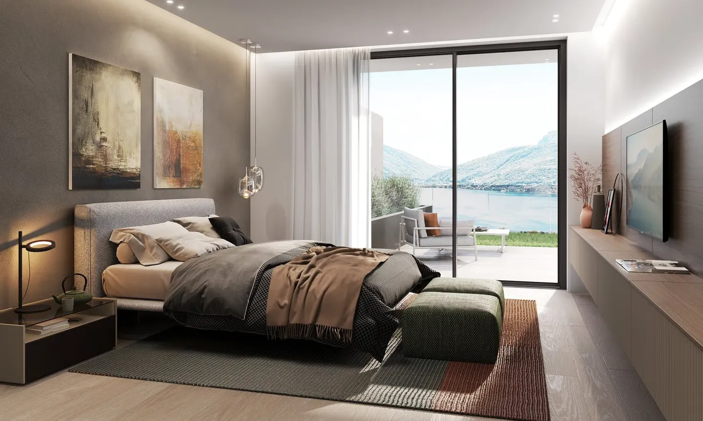 Appartement 4.5 pièces – Avec jardin ou terrasse et vue sur le lac | Résidence Foresta, Lugano - Photo 5 sur 13