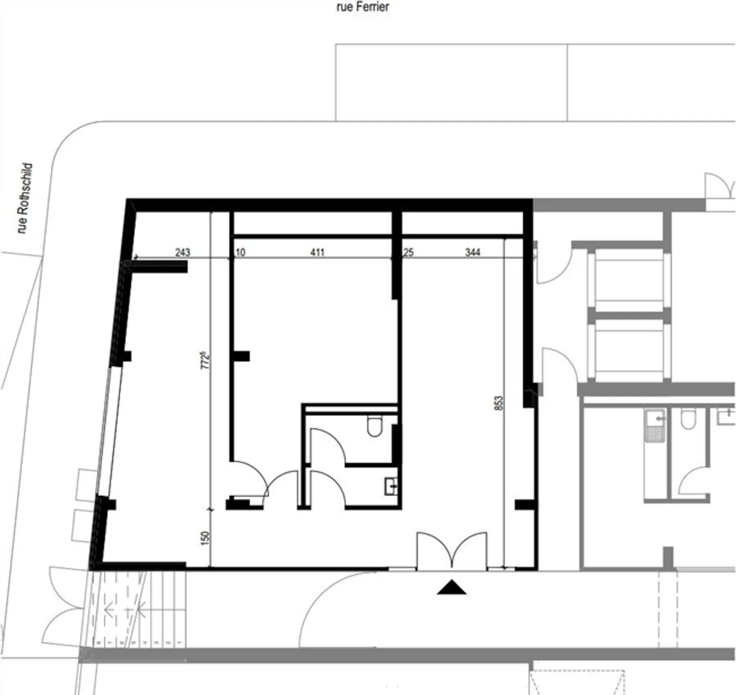 Rue de Lausanne - Discreet Passage of 90 m2 - for rent - Photo 6 of 6