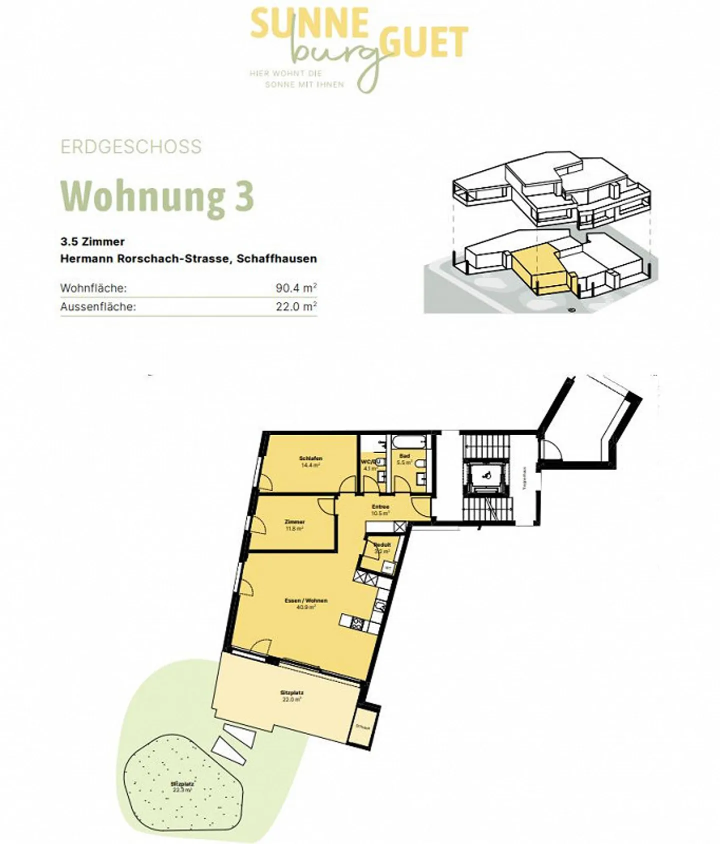 Neubauwohnug im Breitequartier "Sunneburgguet" - Hier wohnt die Sonne mit Ihnen - Foto 3 von 4