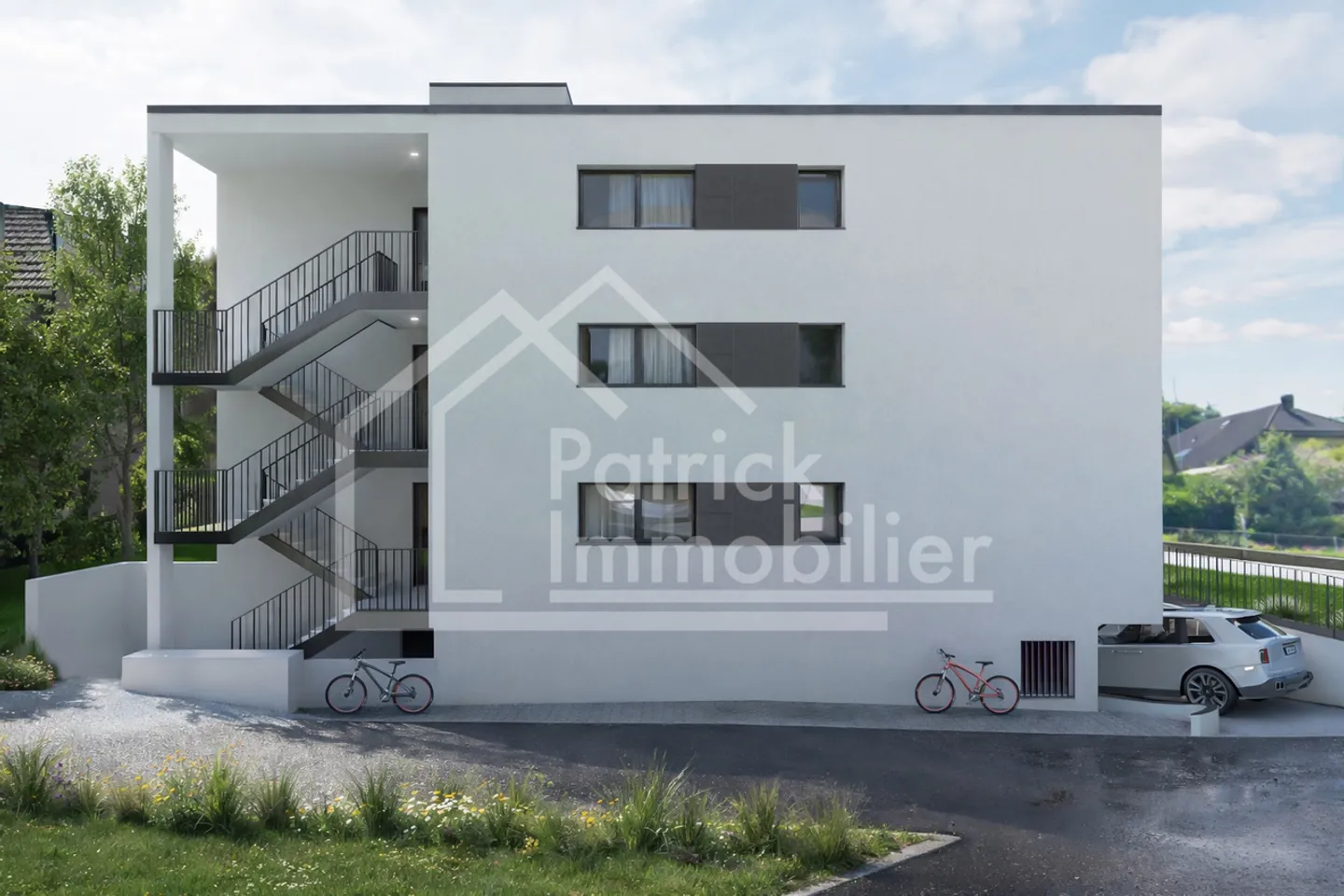 4.5 pièces neuf avec balcon de 32 m² à Courtepin - Foto 3 di 13