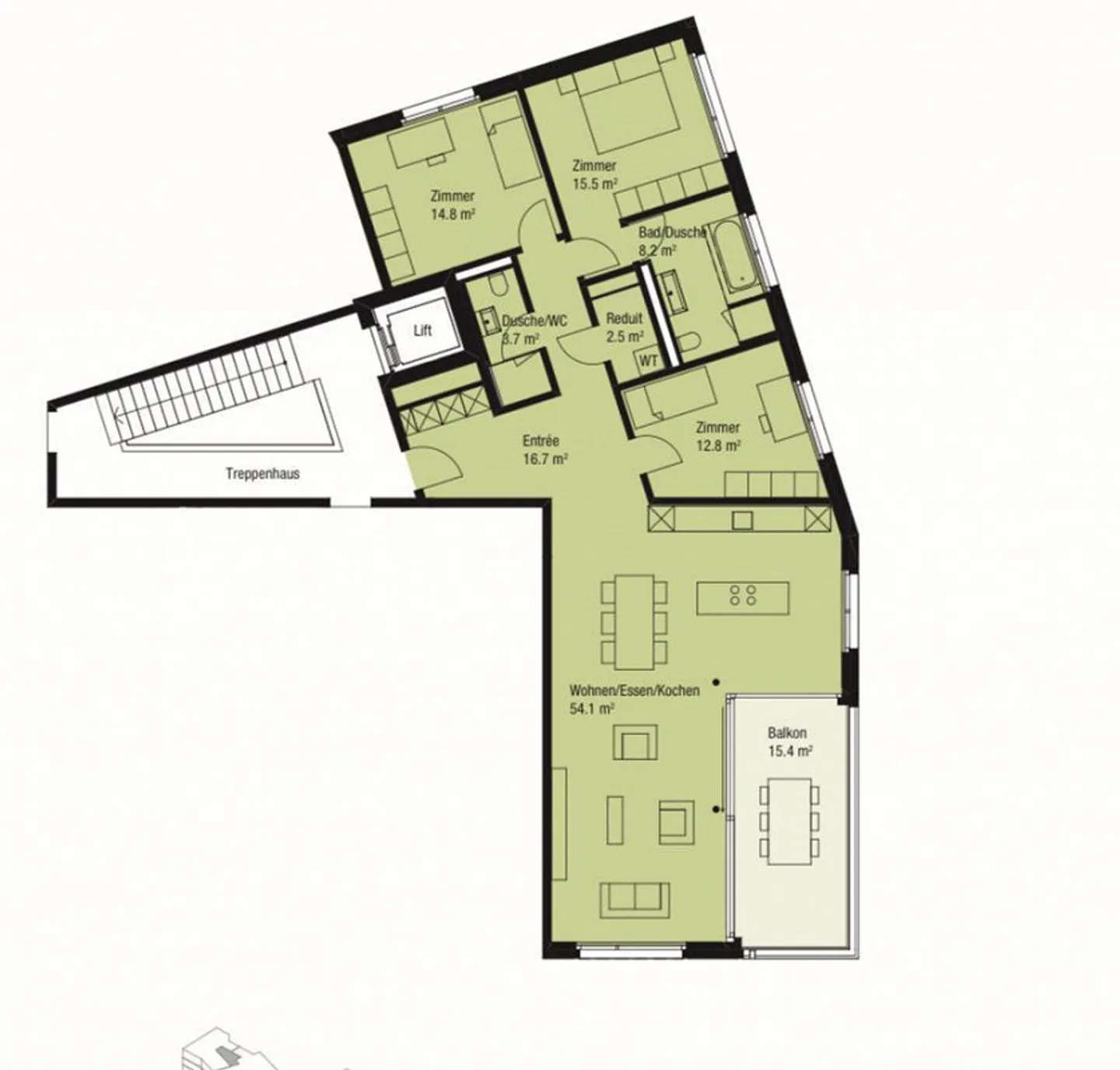 Exclusive 4.5-room apartment - Photo 2 of 2