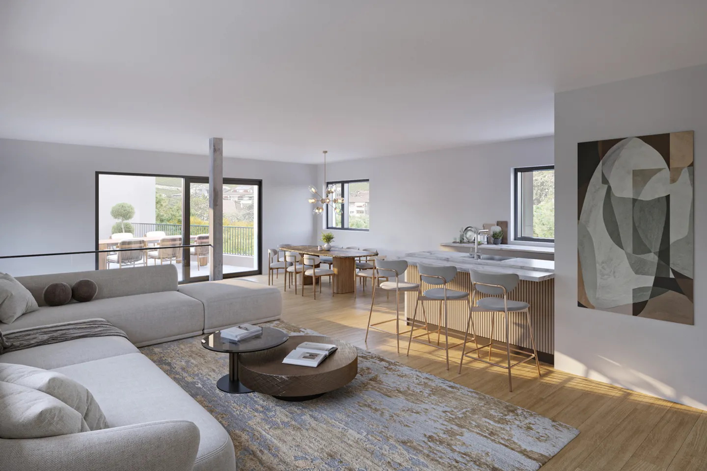 "ROCHER EN VILLE"  6 VILLAS DE STANDING AU COEUR DE SION - Foto 5 von 8