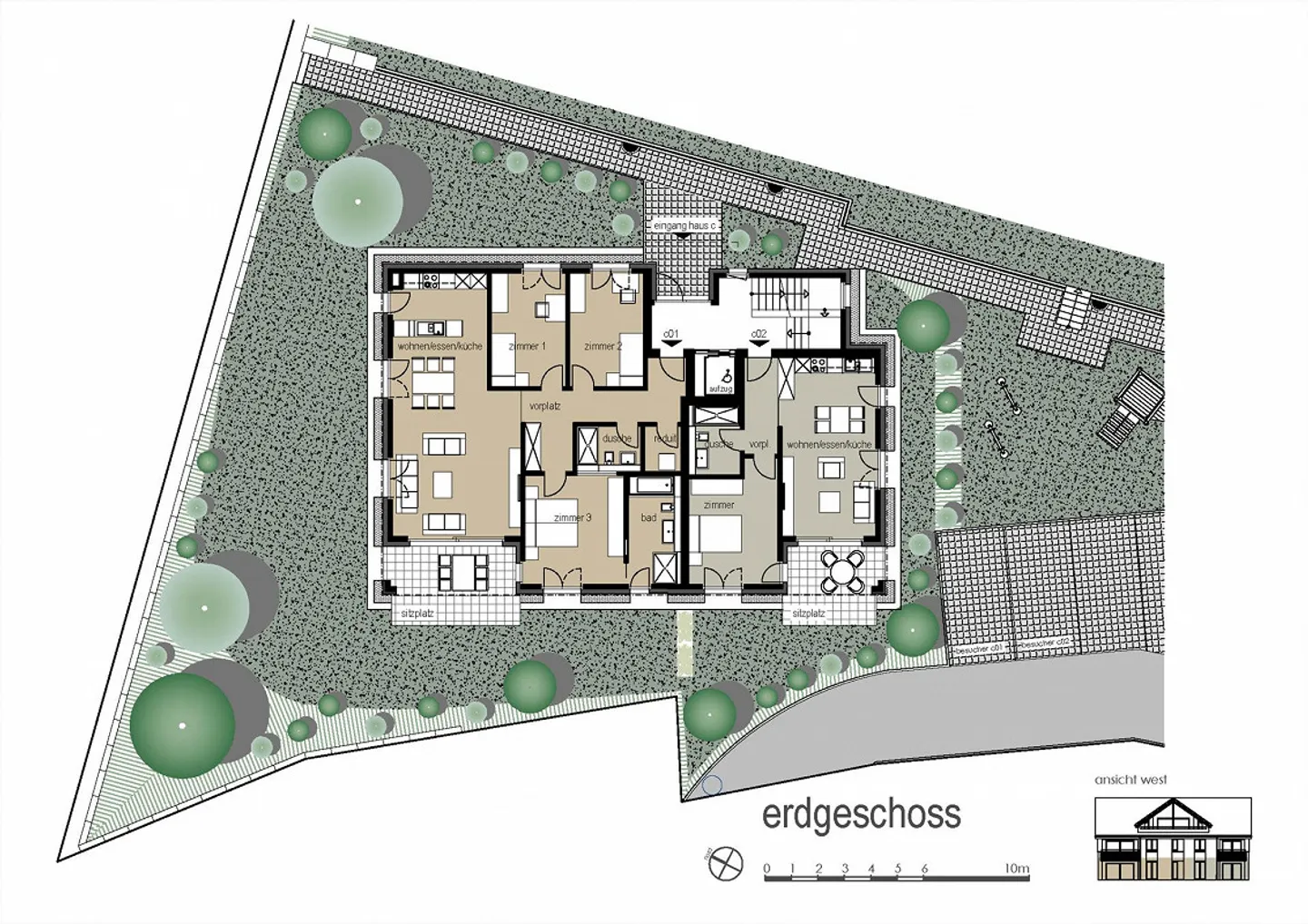Geräumige Erdgeschosswohnung - Foto 3 von 4
