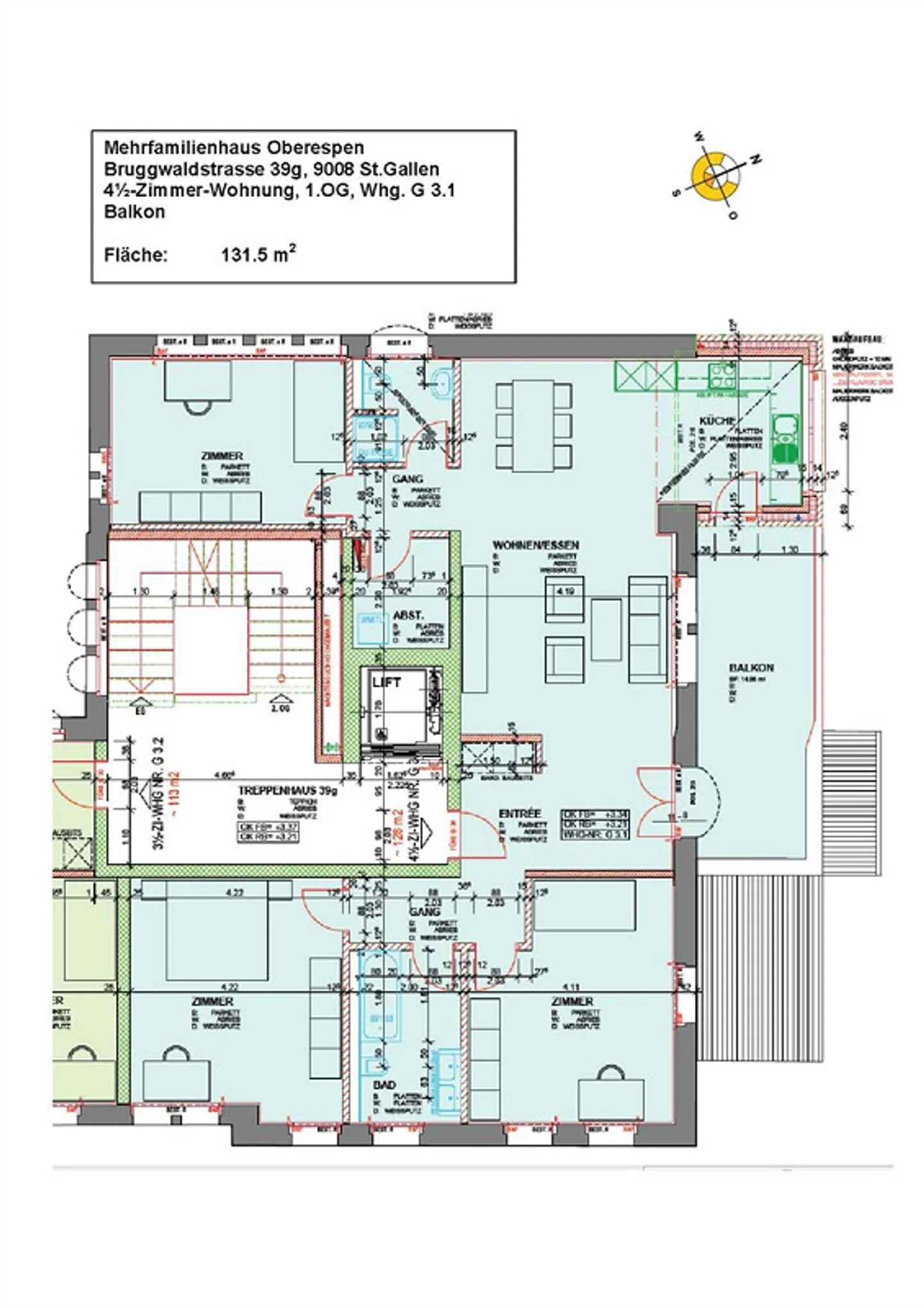 G 3.1 Appartamento moderno 4.5 locali in edificio storico - Foto 6 di 6