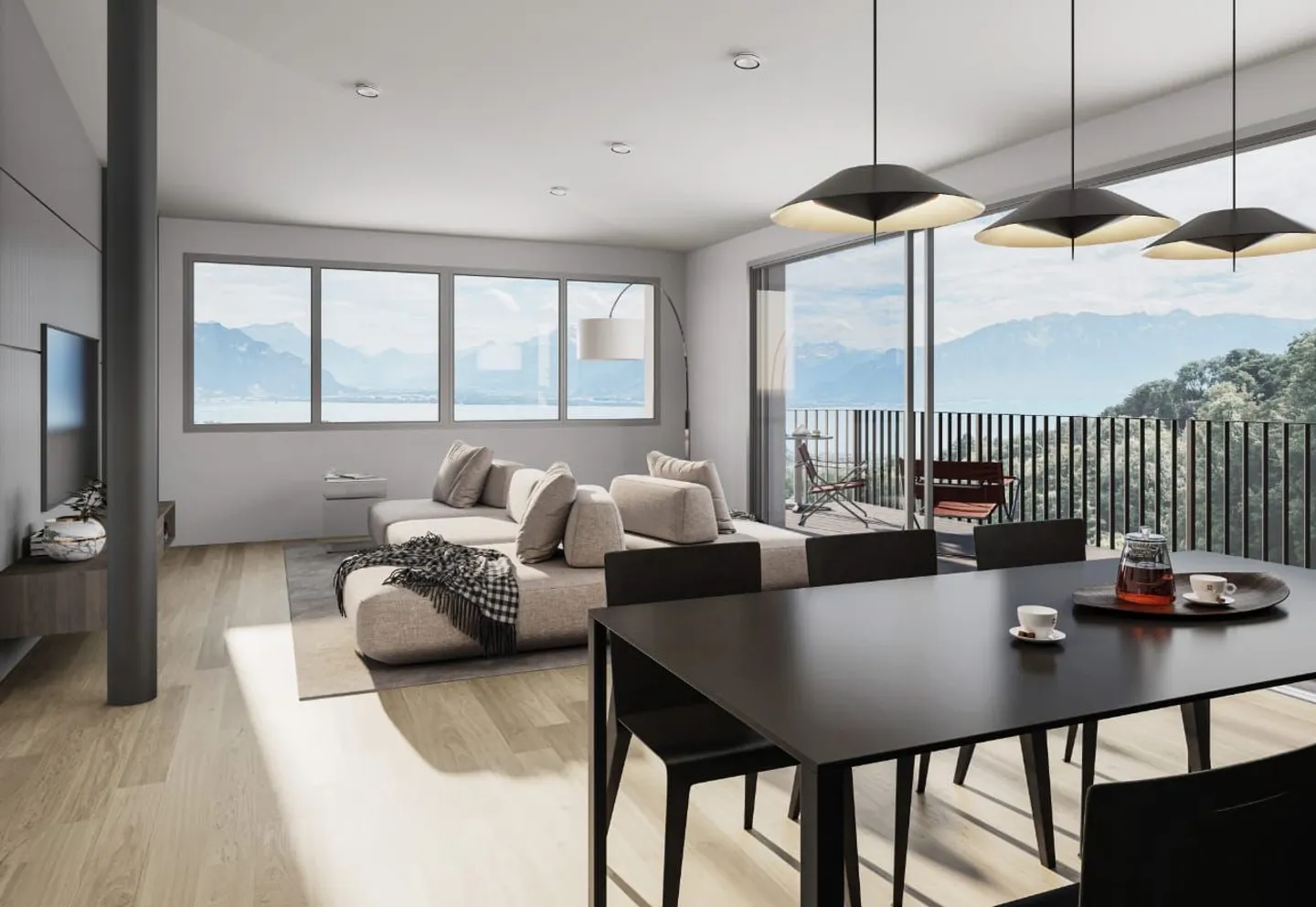 Penthouse 5.5 Zimmer - Foto 2 von 8