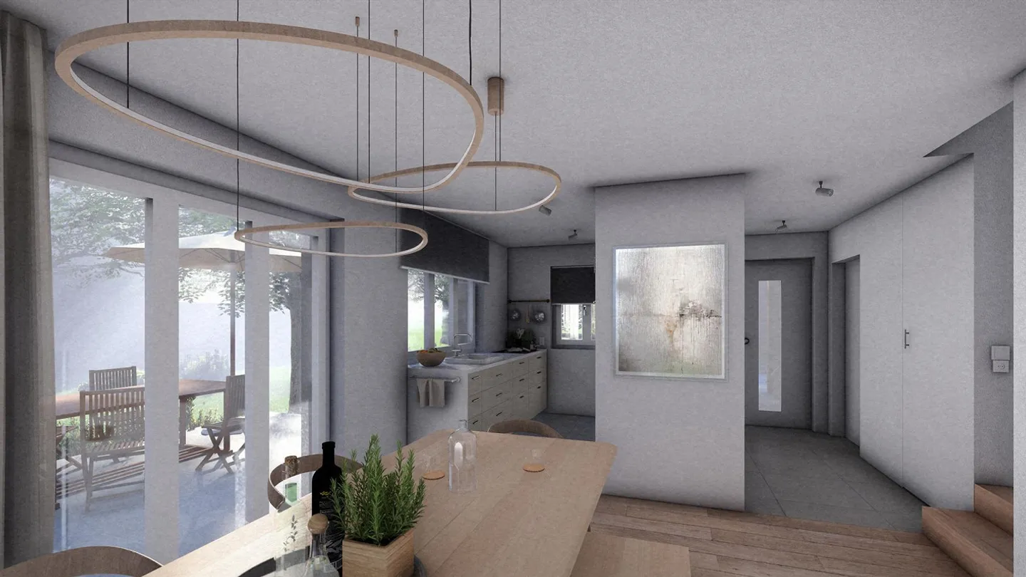Casa bifamiliare adatta alle famiglie, Casa A e B - Foto 3 di 4