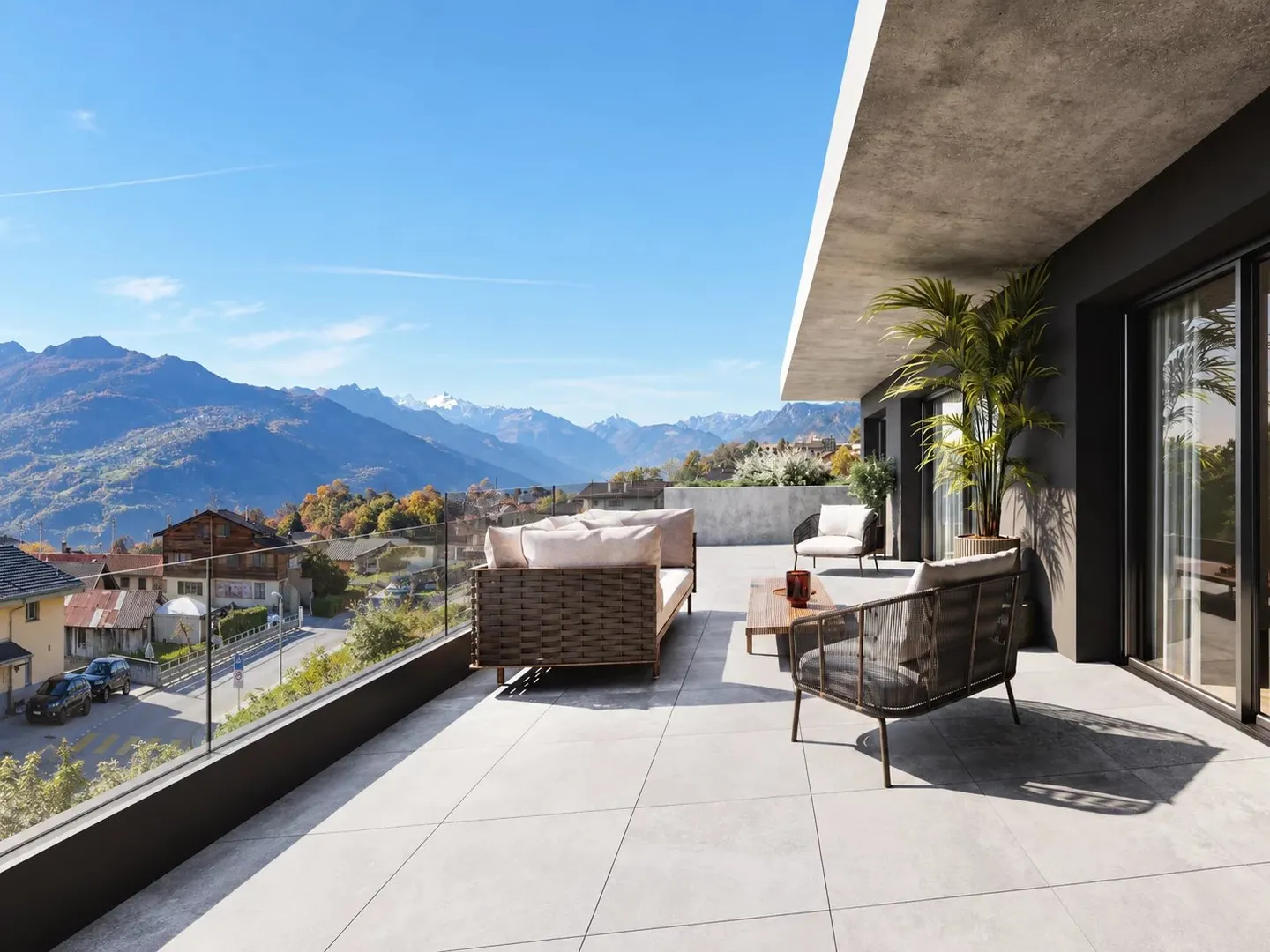 Appartement moderne avec vue alpine - Photo 3 sur 13