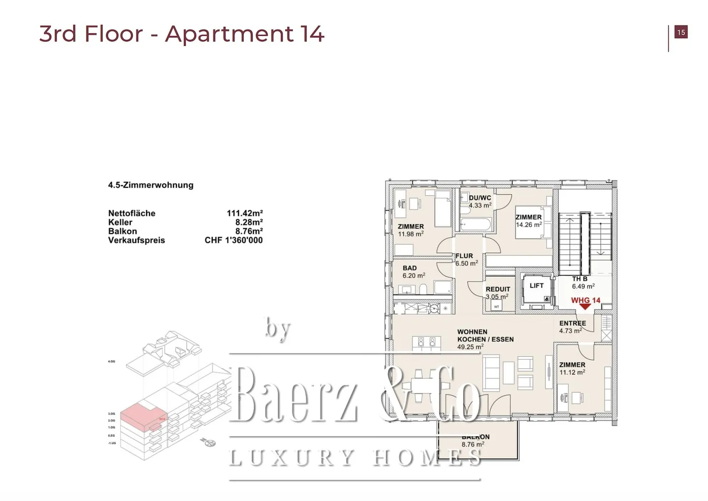 Condo for sale, Zurychu (Sachseln, Switzerland) - Photo 10 of 10