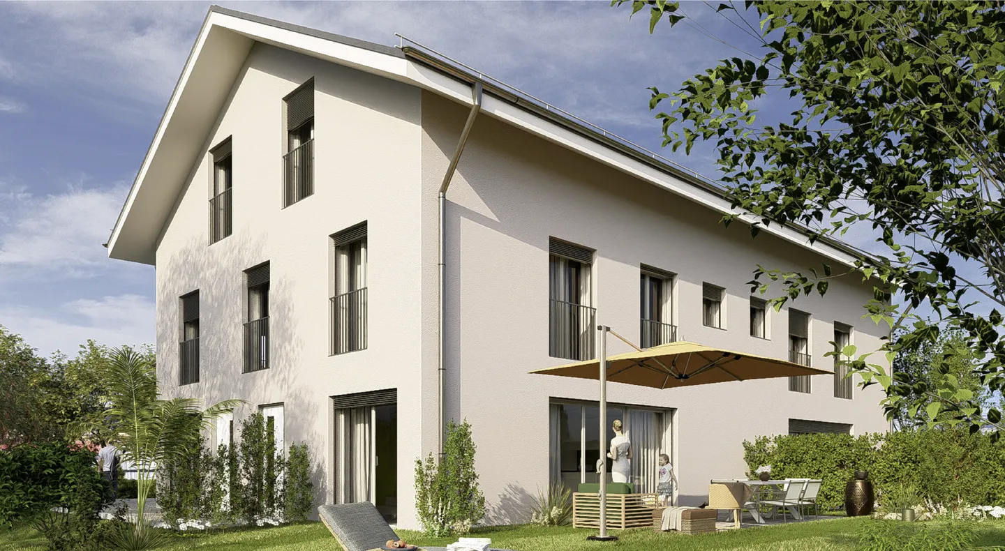 Nuovo progetto di 2 ville a schiera a 10 minuti da Romont - Foto 1 di 6