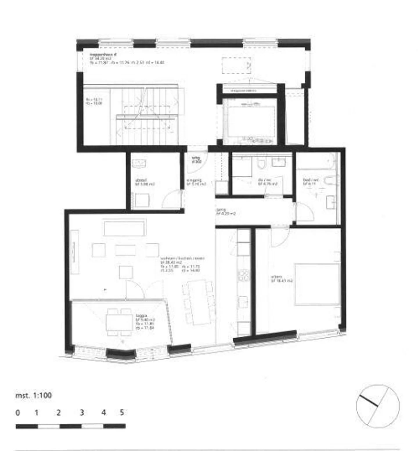 Appartement spacieux d'une seule pièce au cœur d'Altstätten - Photo 7 sur 7