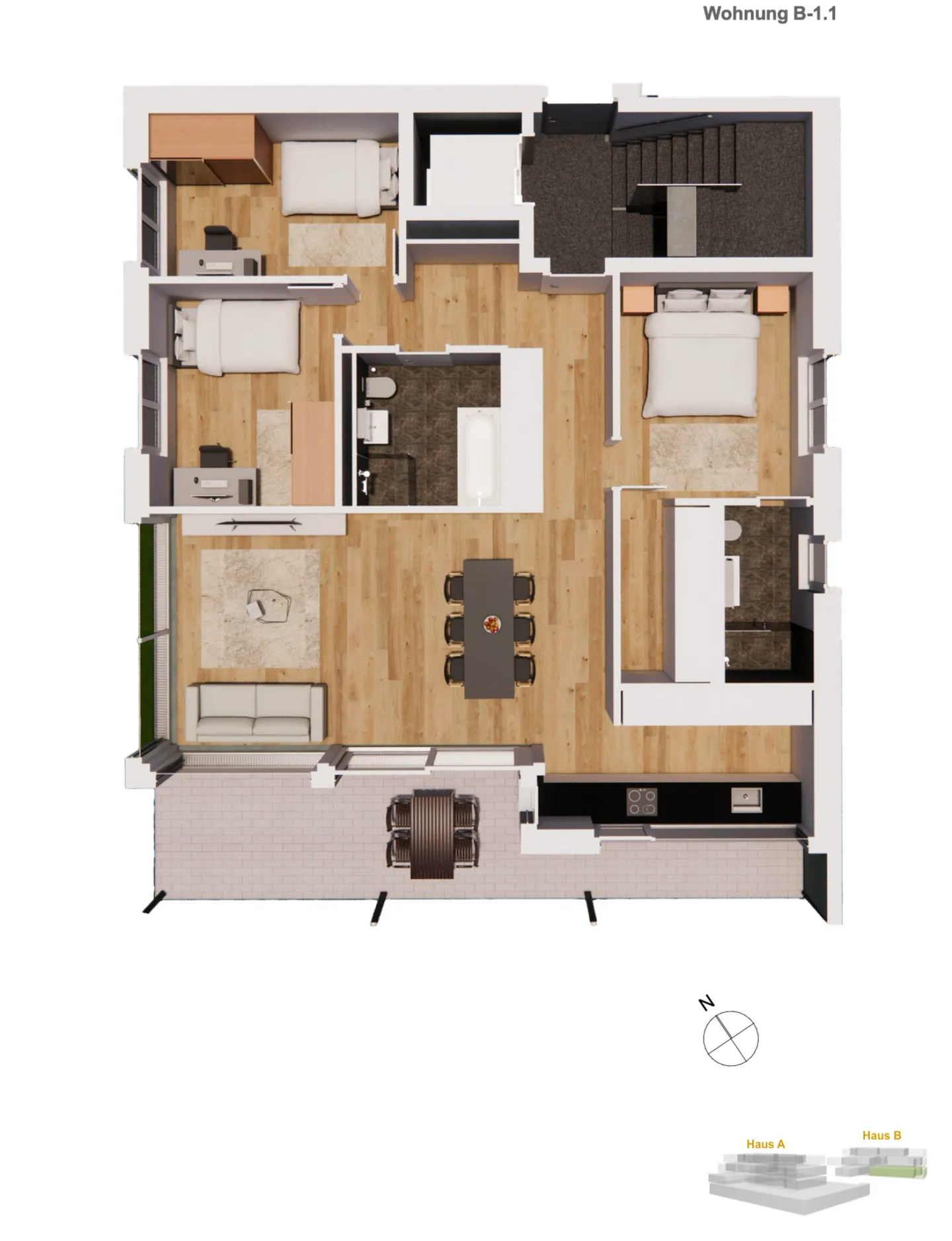 Progetto di costruzione unico con vista alpina a Brig - 9 unità residenziali esclusive - Foto 12 di 21
