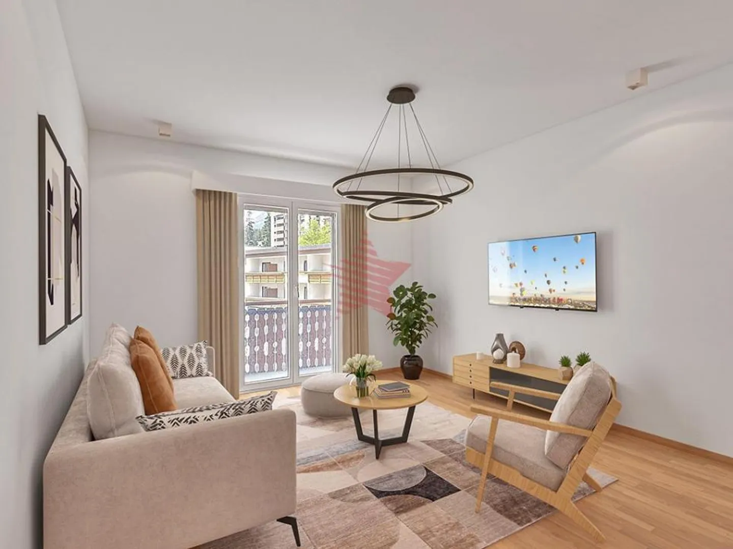 Wohnung mit 4 Zimmern im Herzen von Crans - Ausnahmelage - Foto 1 von 4