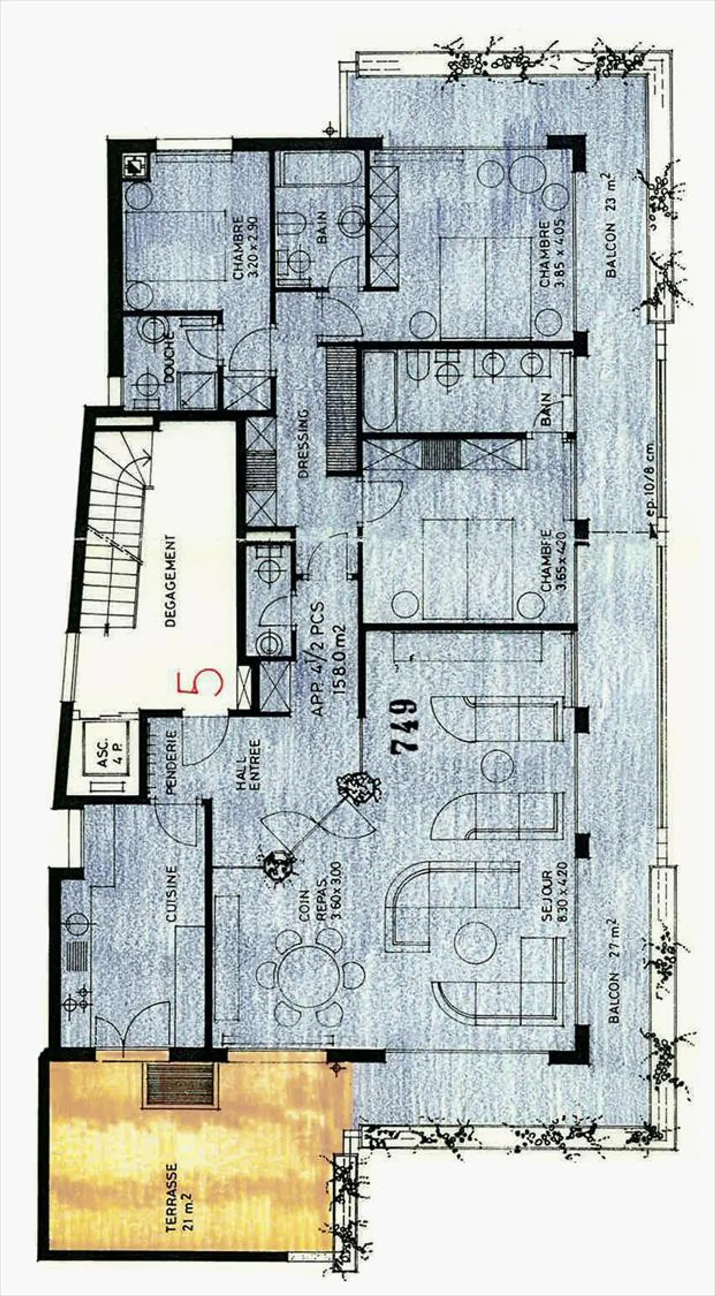 4,5-Zimmer-Wohnung - Foto 9 von 10