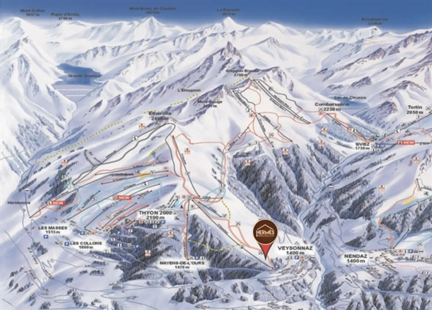 Appartamento mozzafiato ski-in & ski-out sulle piste di Veysonnaz - Foto 2 di 13