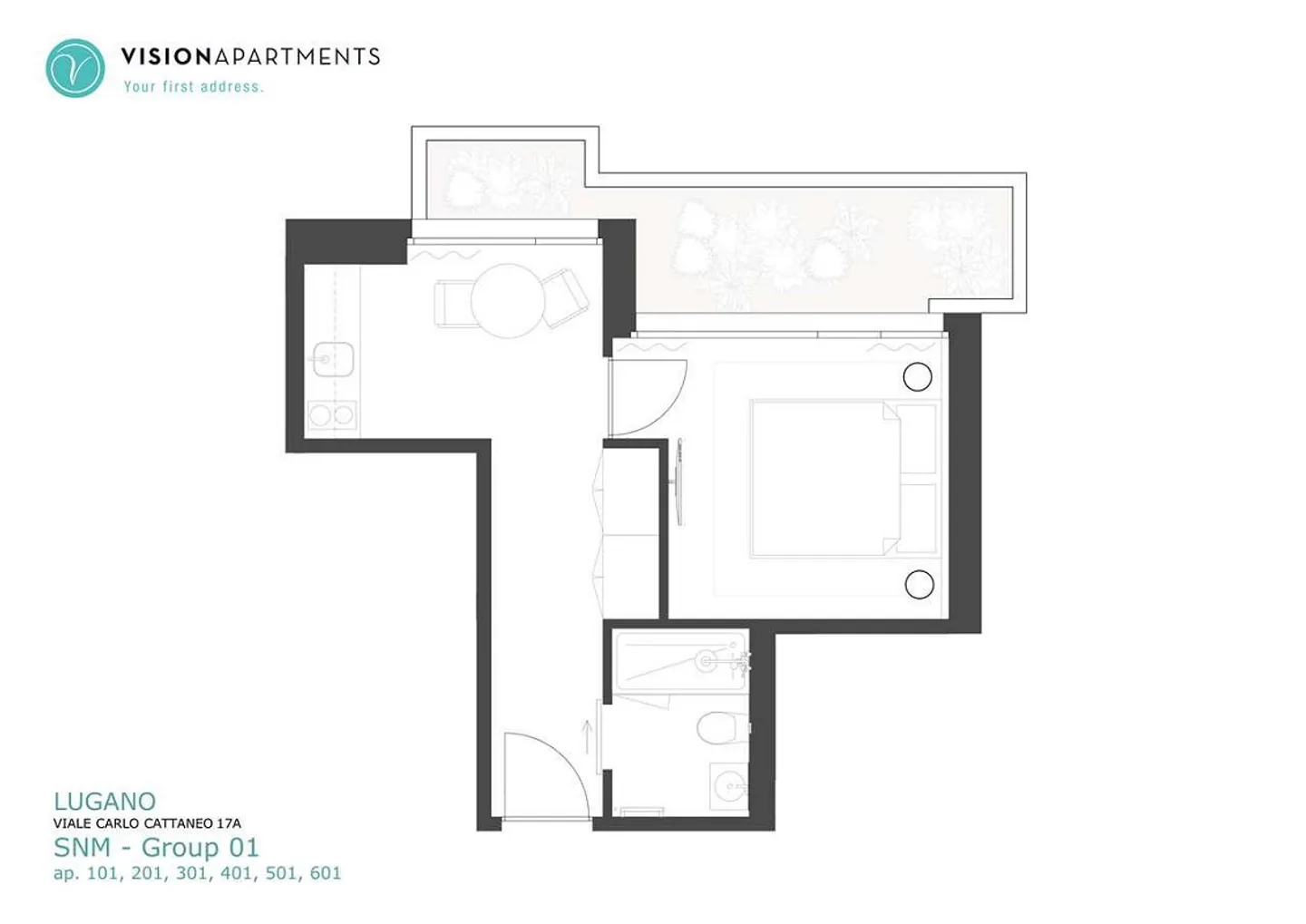 Lugano furnished apartments for short stays - Photo 9 of 10