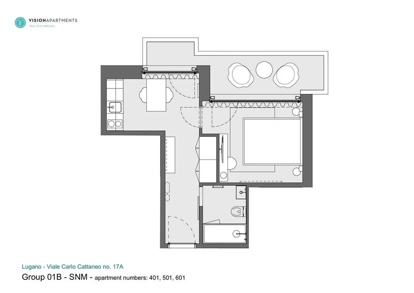 Lugano furnished apartments for short stays - Photo 10 of 10