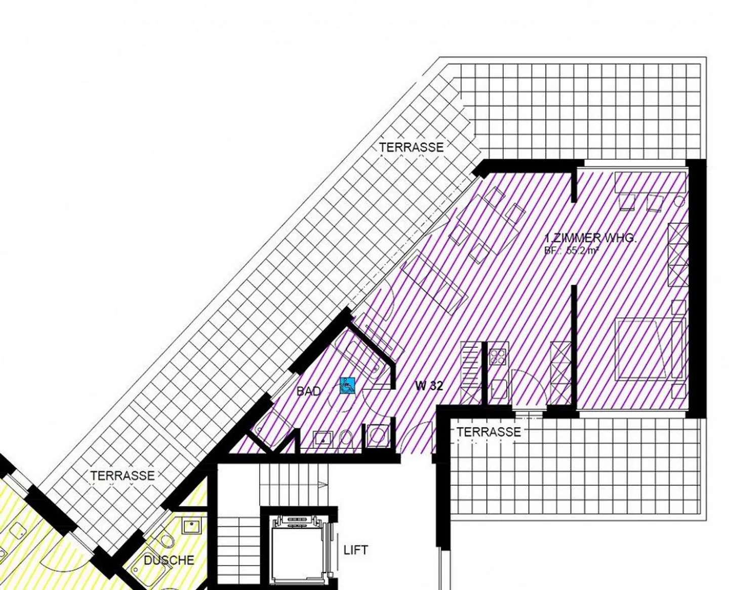 Moderno attico con due terrazze - Foto 8 di 8