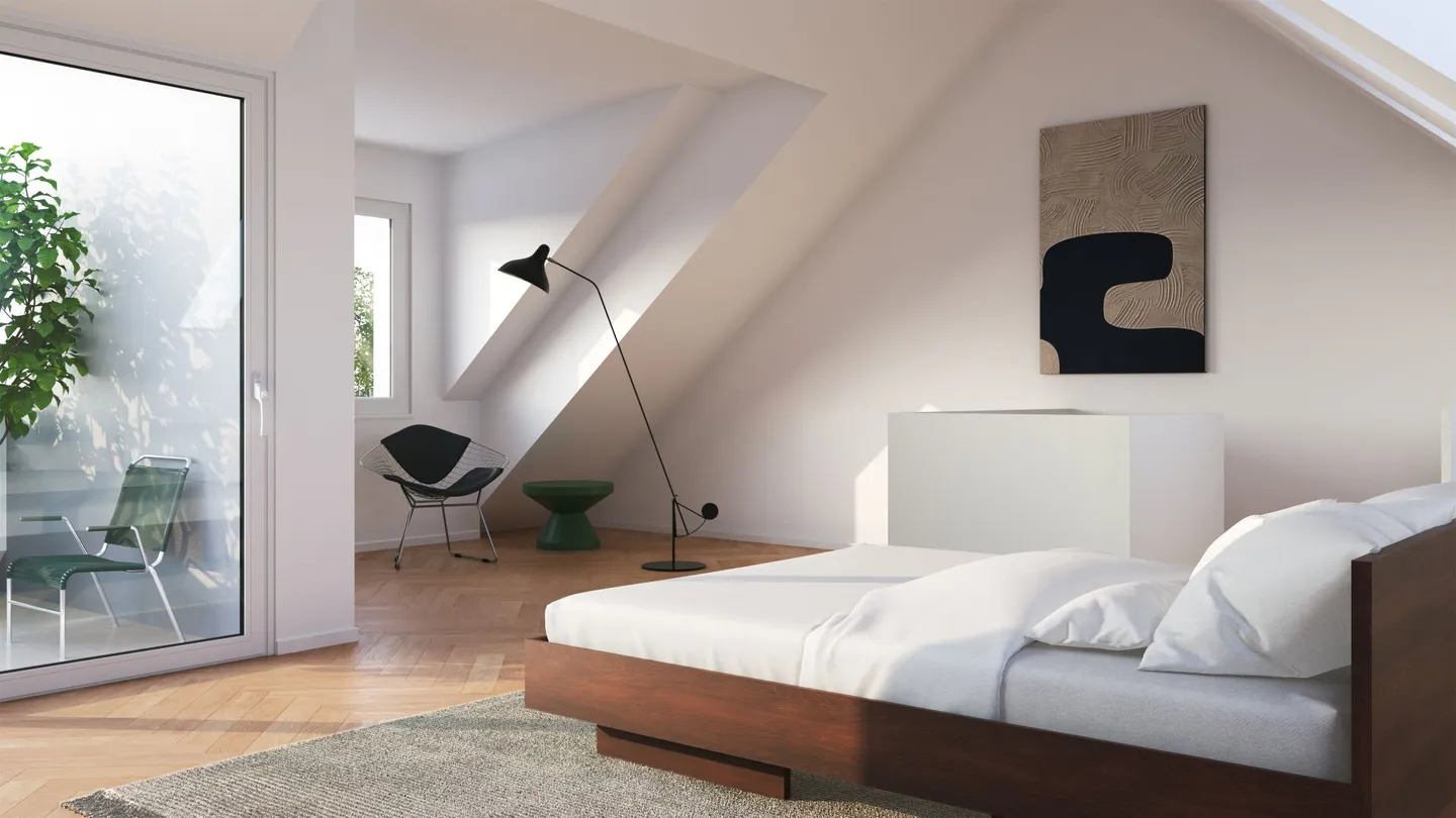 Sopra i tetti di Wiedikon - Maisonette in Herbie - Distretto 3 - Foto 1 di 12