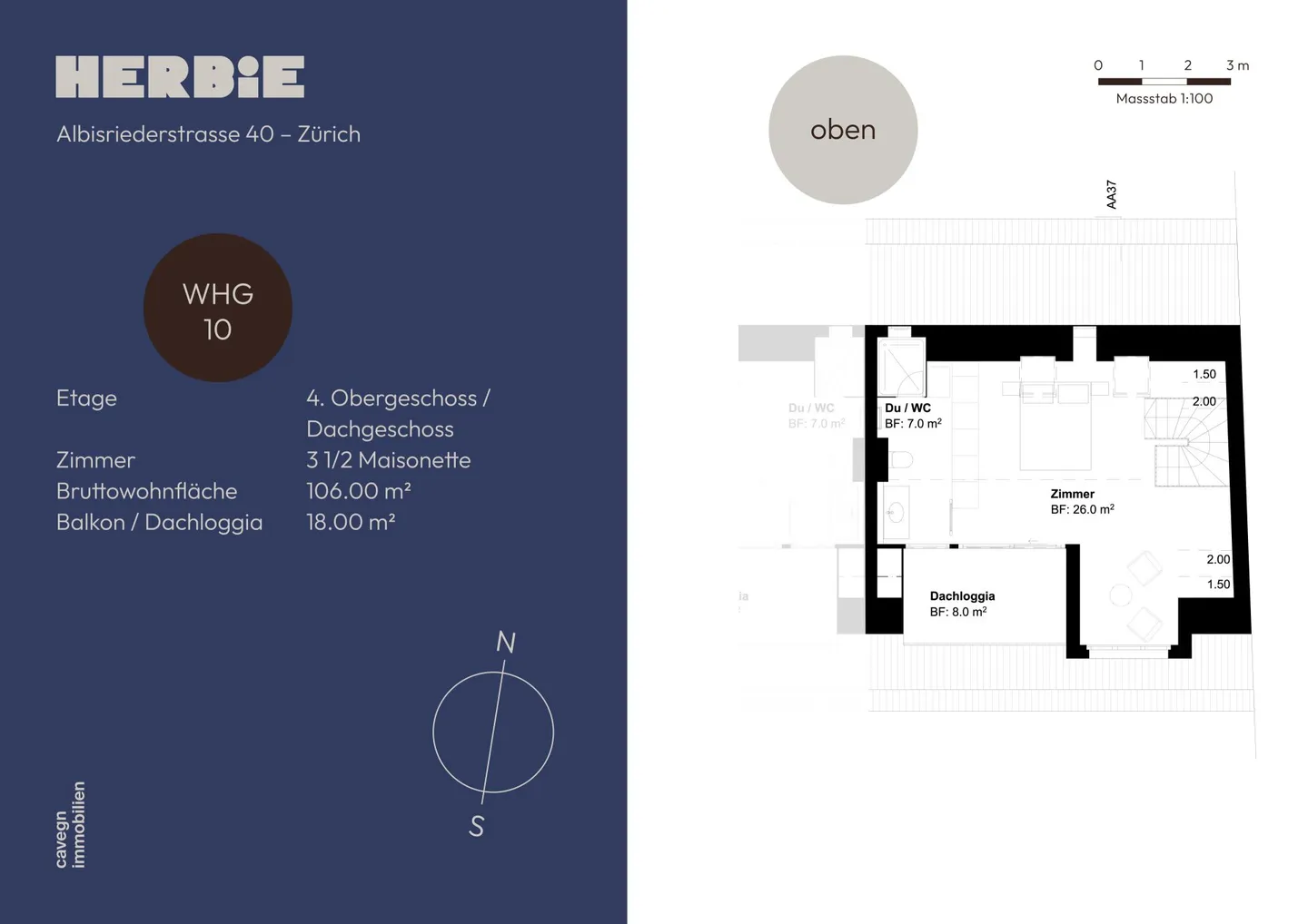 Sopra i tetti di Wiedikon - Maisonette in Herbie - Distretto 3 - Foto 11 di 12