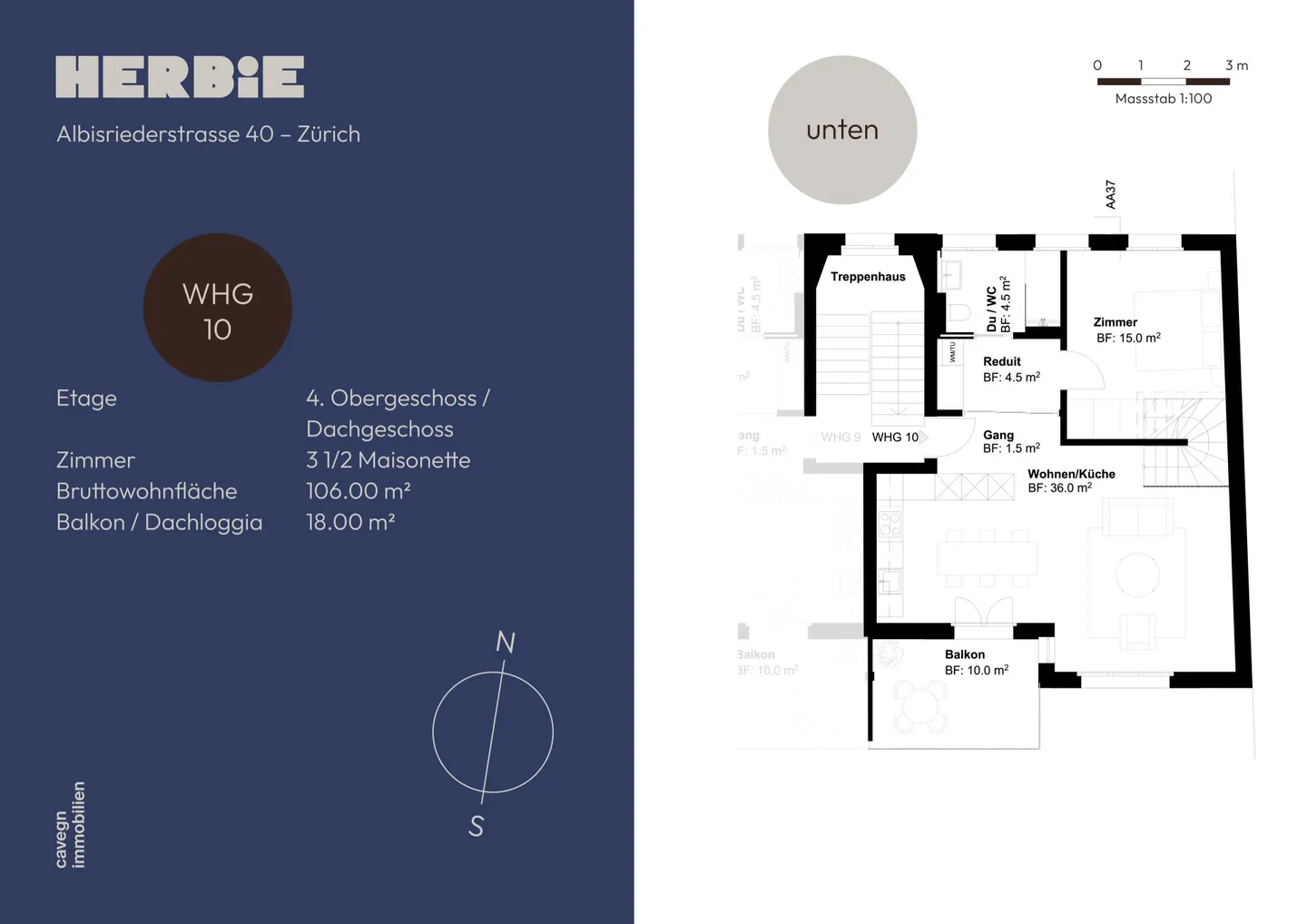 Sopra i tetti di Wiedikon - Maisonette in Herbie - Distretto 3 - Foto 12 di 12