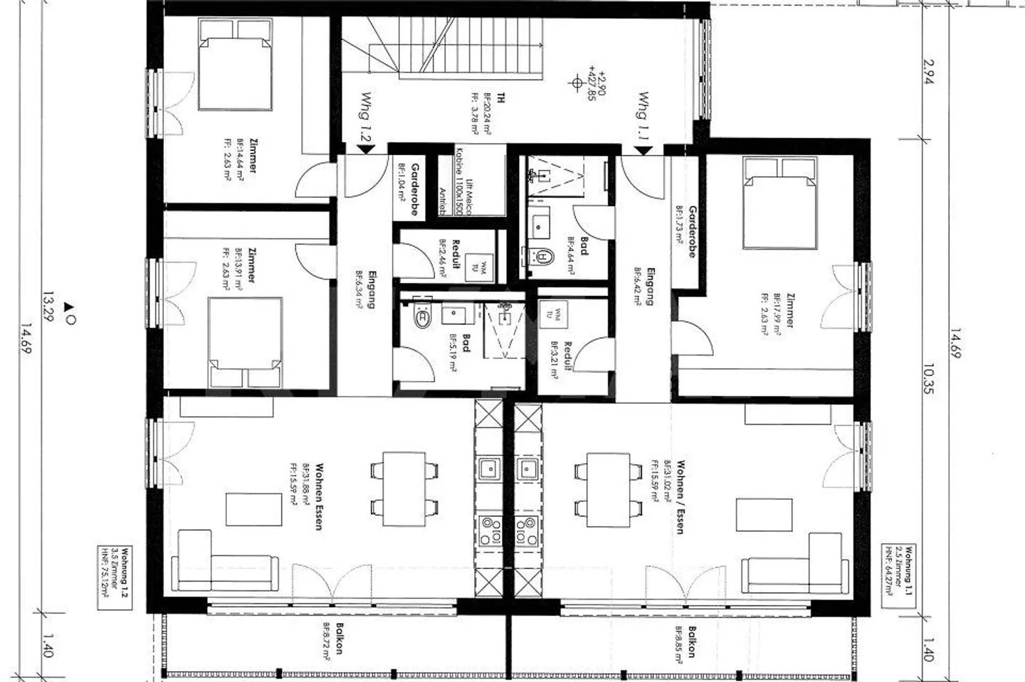 5 moderne nuove appartamenti nel cuore di Hellikon in affitto - Foto 7 di 13