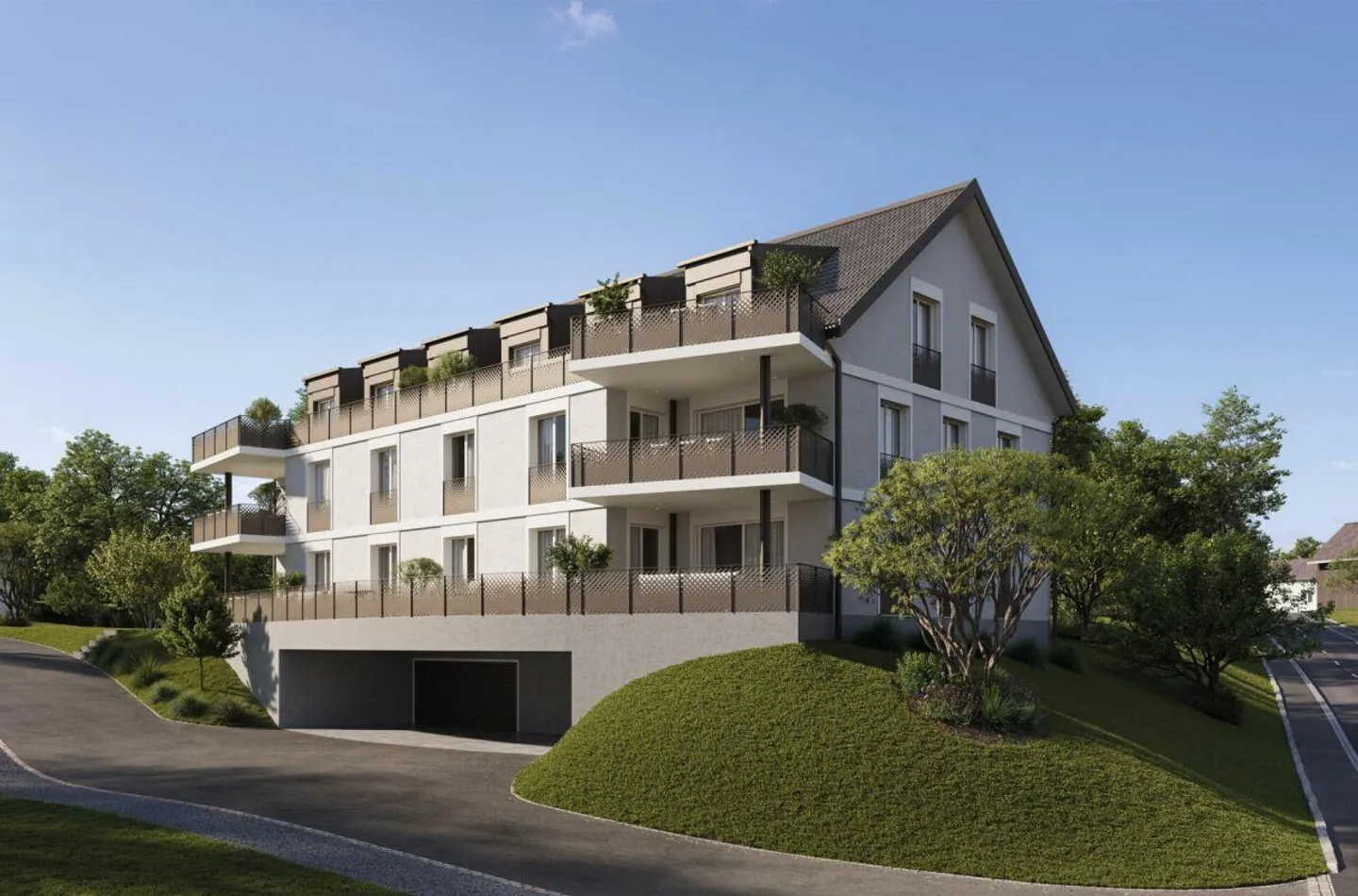 Nuovo progetto di costruzione: Incantevole attico con 2,5 stanze e unità abitative versatili - La tua nuova casa vicino a Münsterlingen a Schönenbaumgarten - Foto 4 di 12