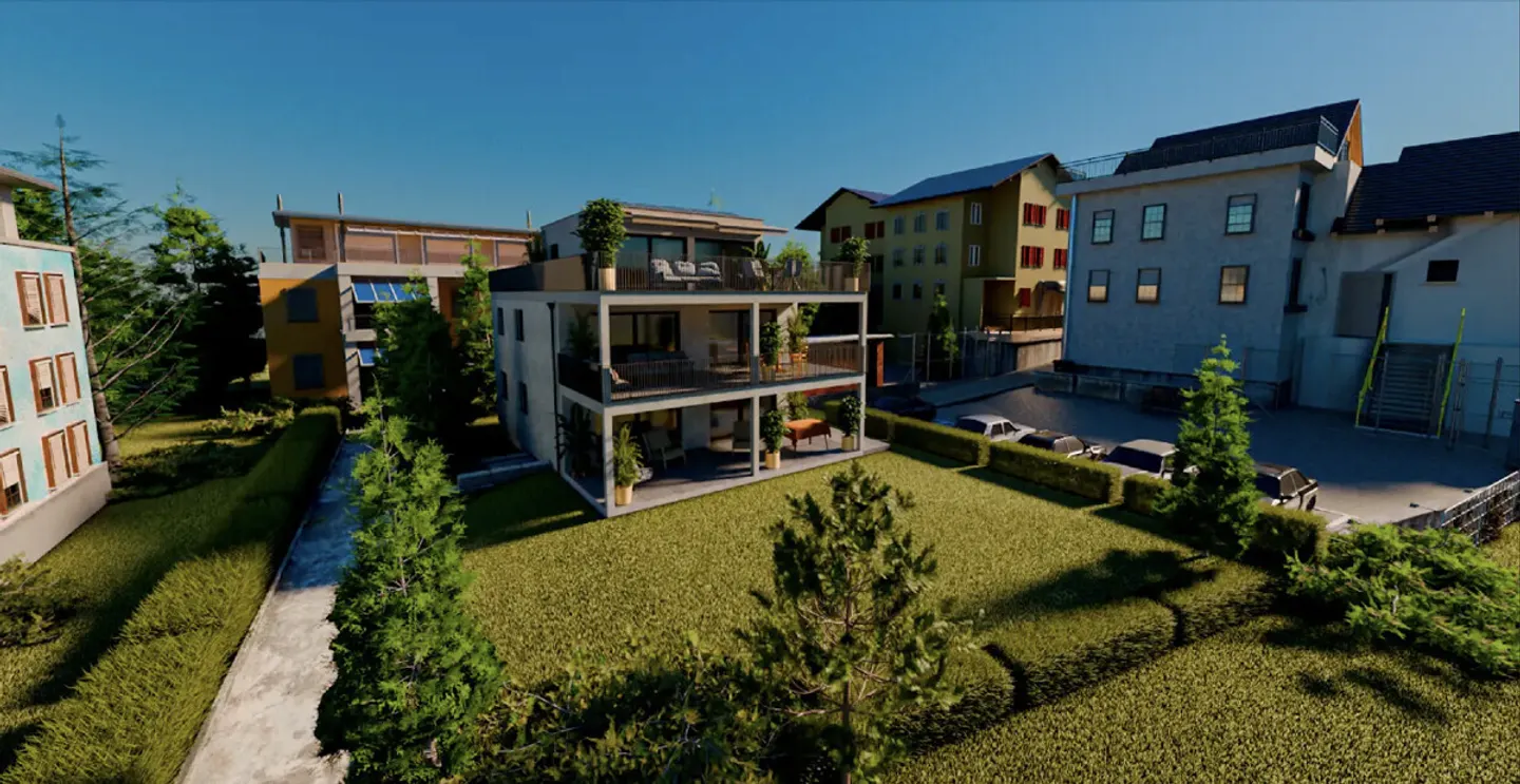 Résidence Buchsee appartement neuf exclusif avec jardin de 250 m² - Photo 3 sur 13