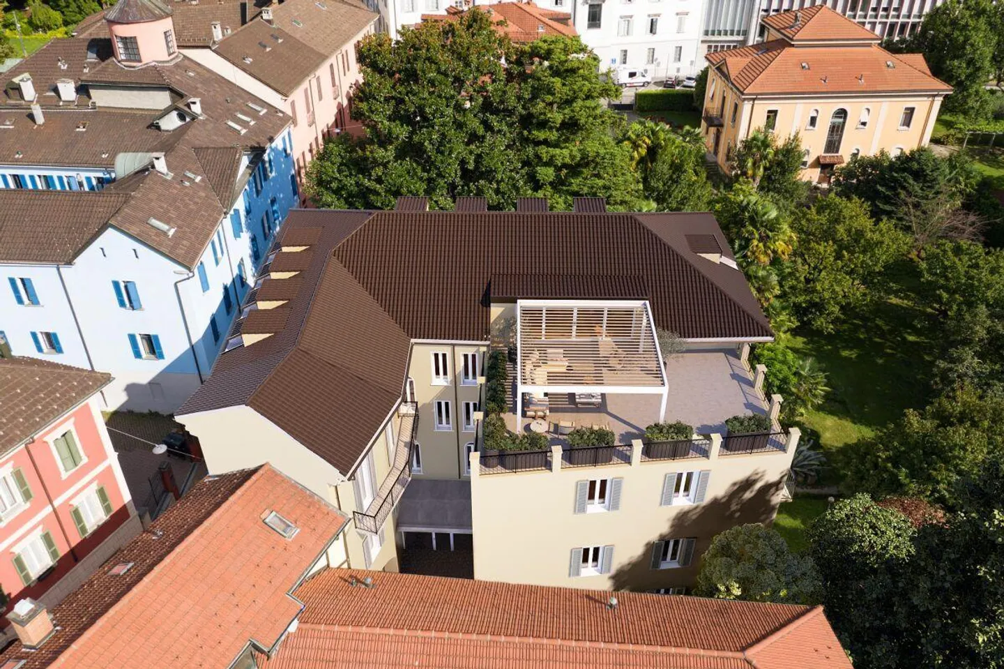 Nouvel attique au cœur de Bellinzone avec terrasse panoramique - Photo 8 sur 11