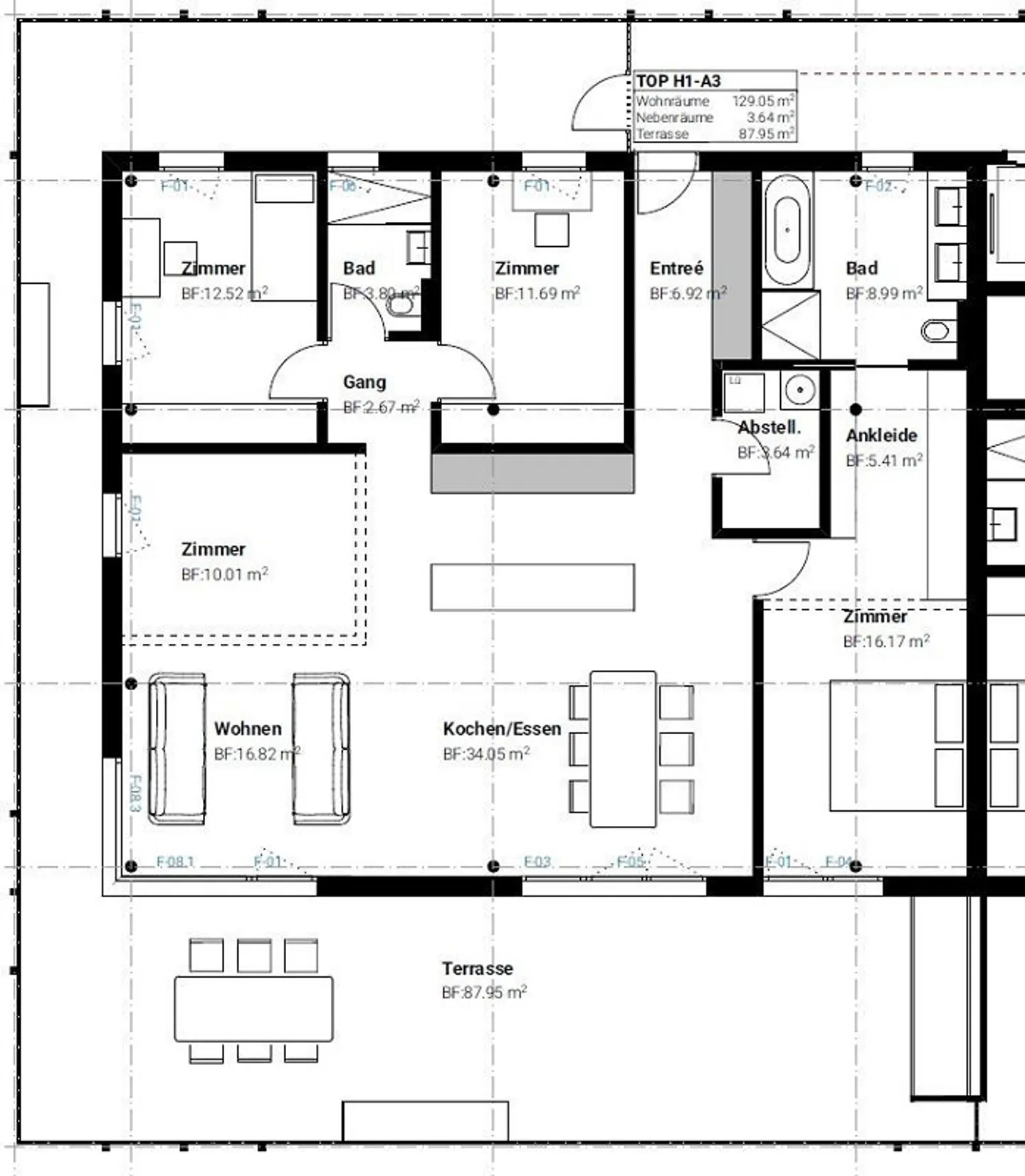 Modernes Apartment mit grosser Terrasse - Foto 22 von 22
