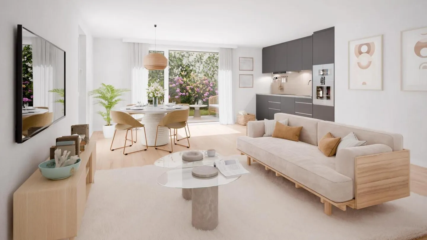 Appartement contemporain avec jardin - Photo 4 sur 10