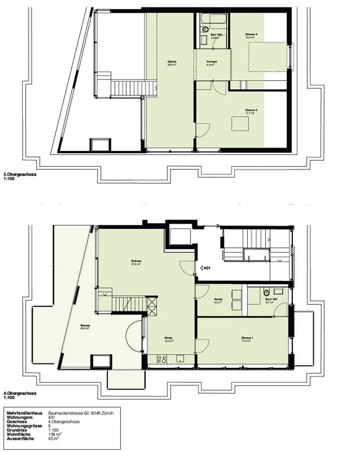 Moderne Loft-Maisonette in Zürich - Foto 9 von 9