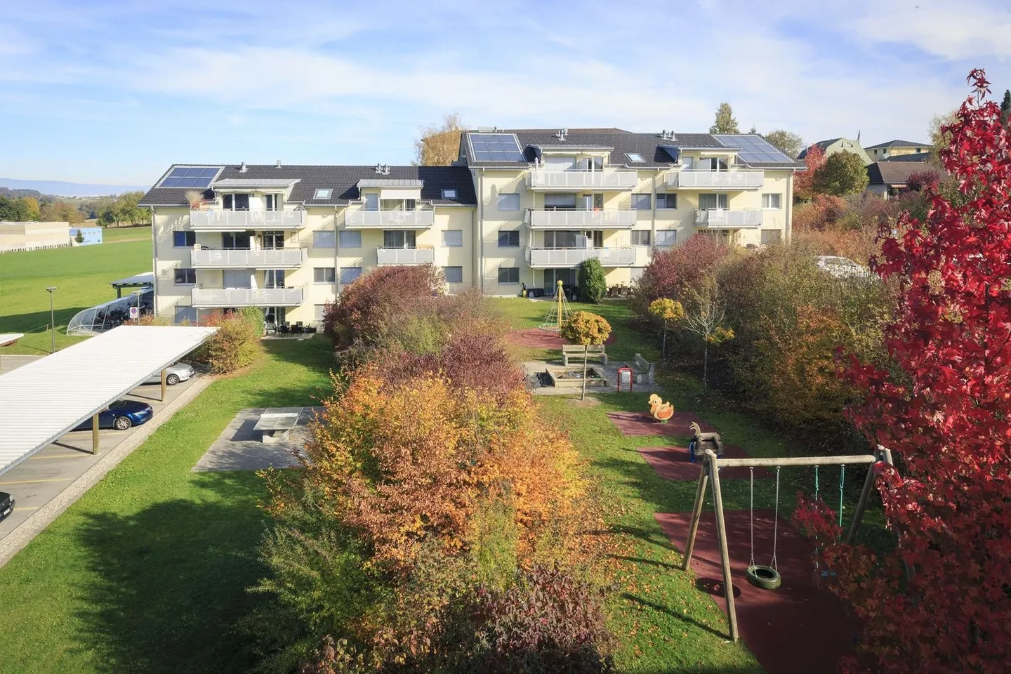 Belle appartement de 3,5 pièces à louer à Courtaman! - Photo 1 sur 12